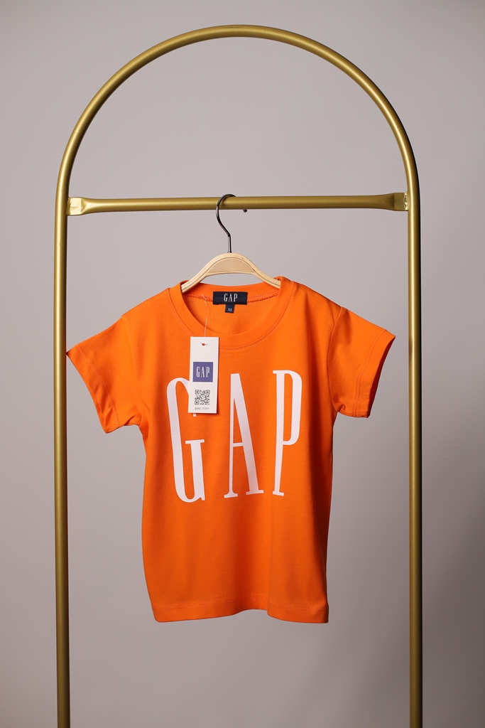 Turuncu Gap Baskılı Çocuk T-shirt