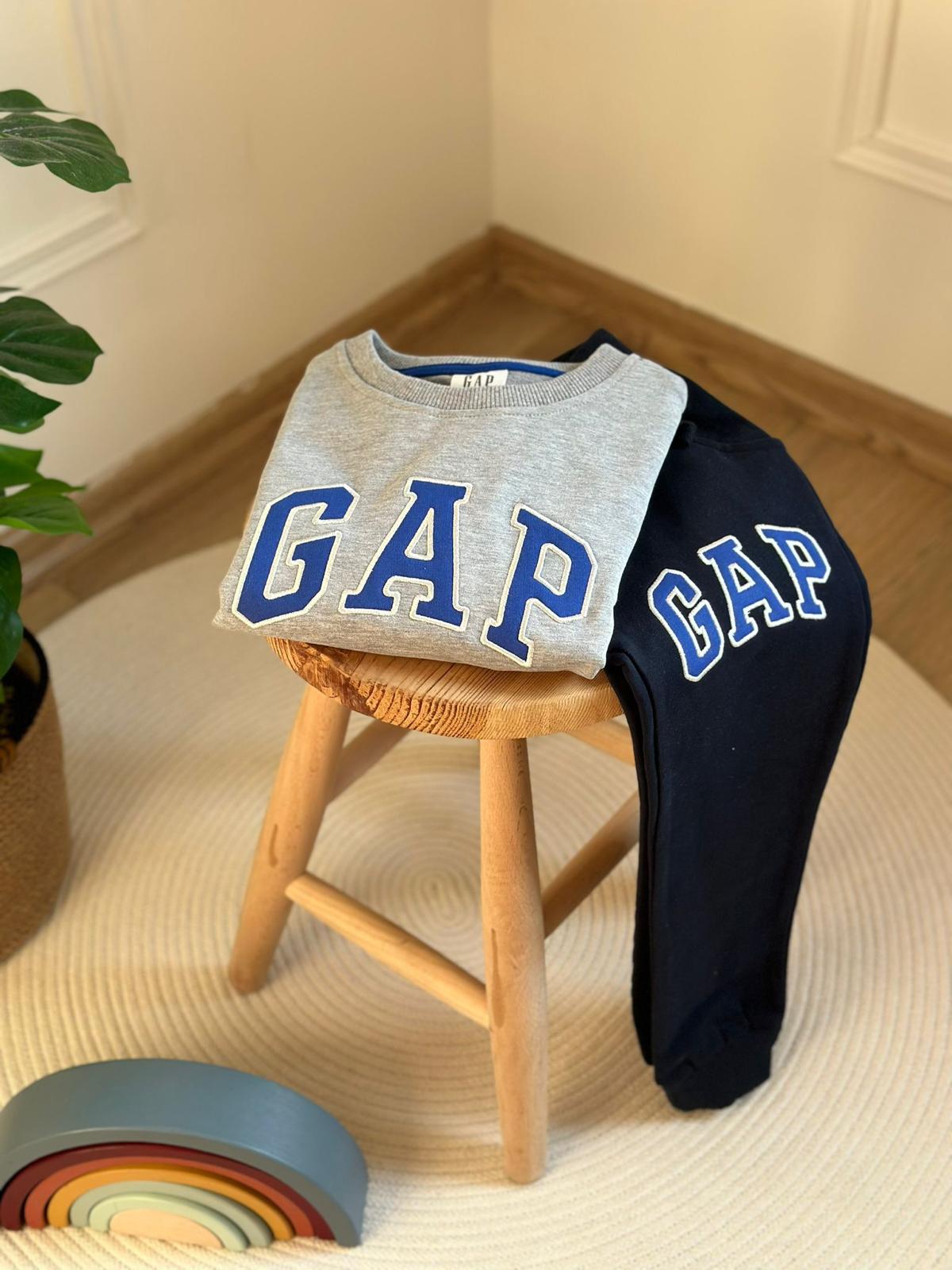 Gri Gap Baskılı Eşofman Takımı