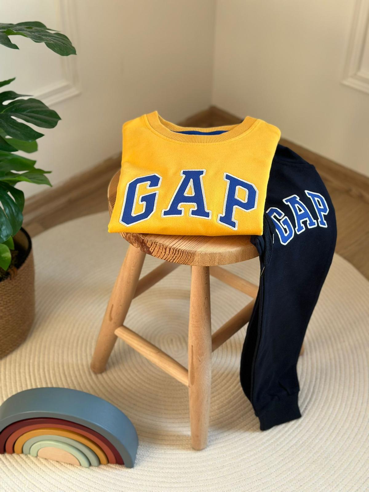 Sarı Gap Baskılı Eşofman Takımı