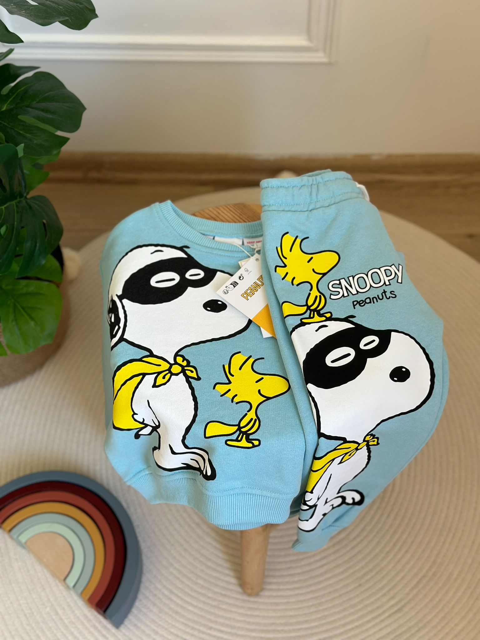 Mavi Snoopy Baskılı Eşofman Takımı