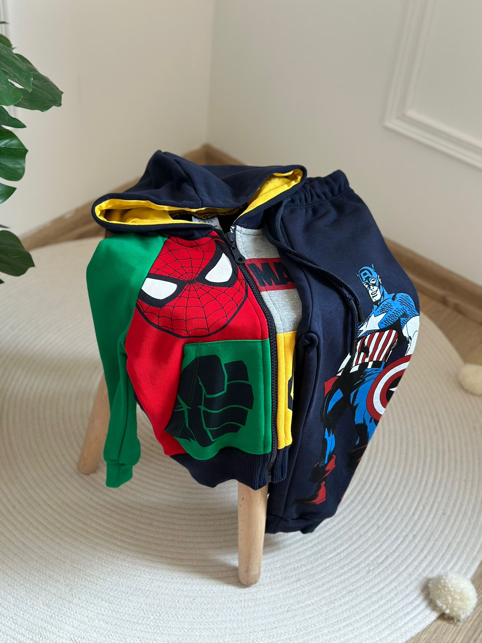 Marvel Fermuarlı Eşofman Takımı