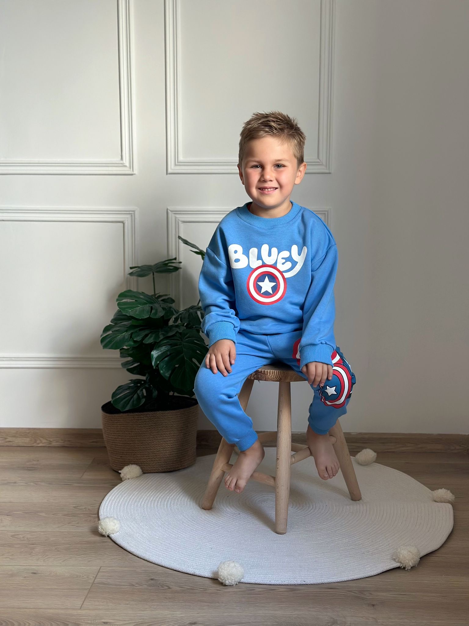 Captain Bluey Mavi Eşofman Takımı
