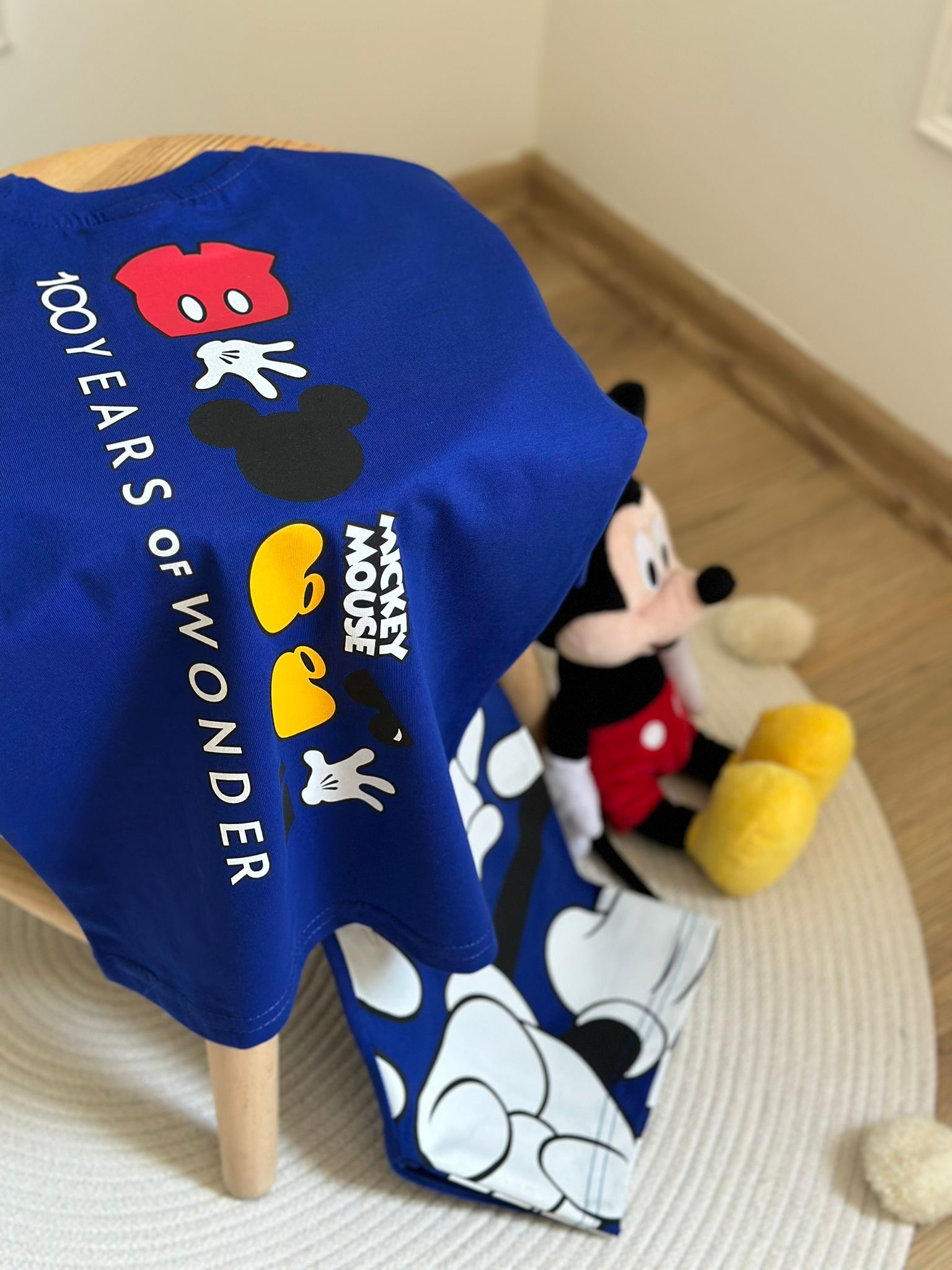 Mavi Mickey Wonder Şortlu Takım