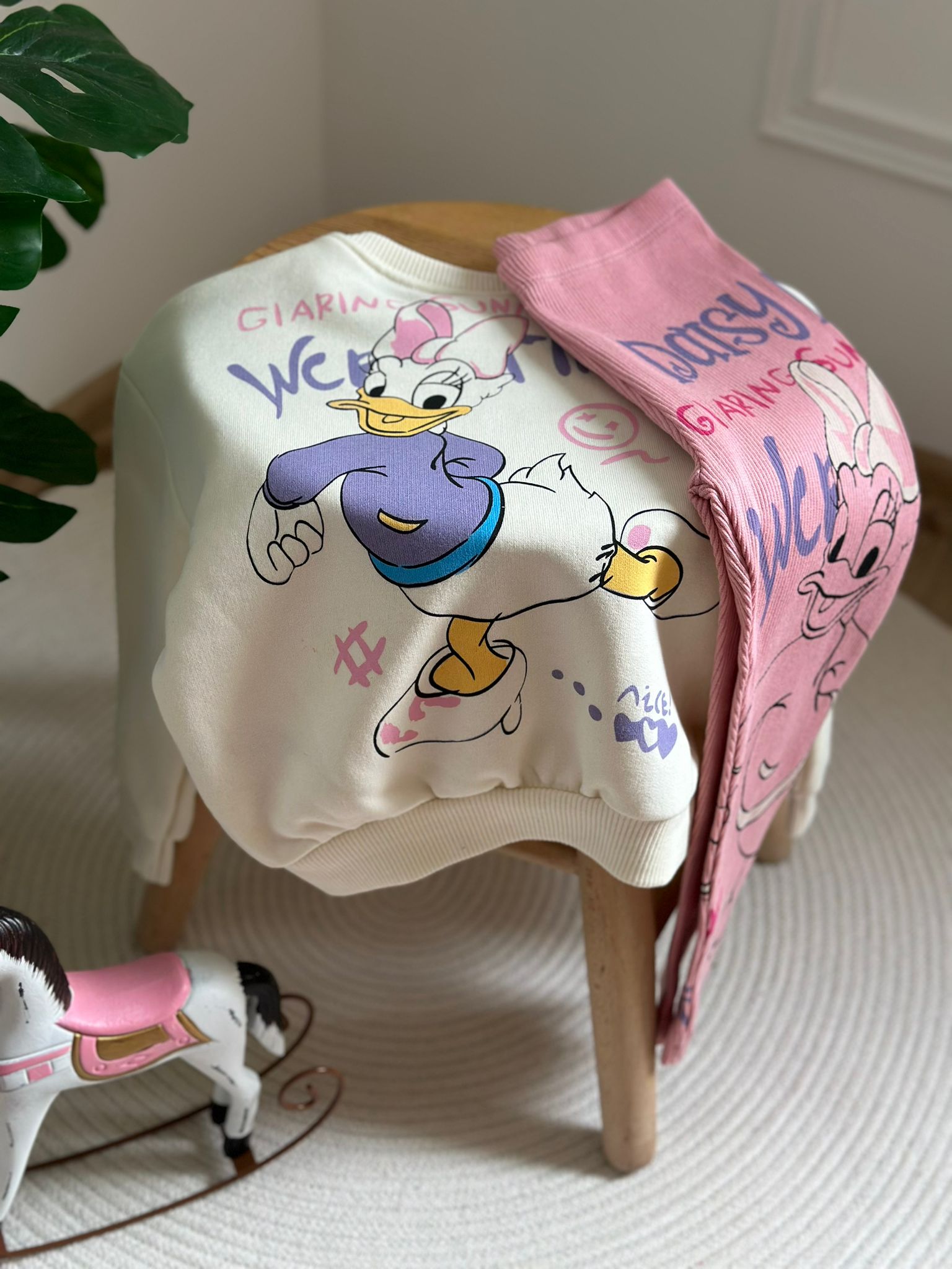 Daisy Duck Baskılı Taytlı Takım