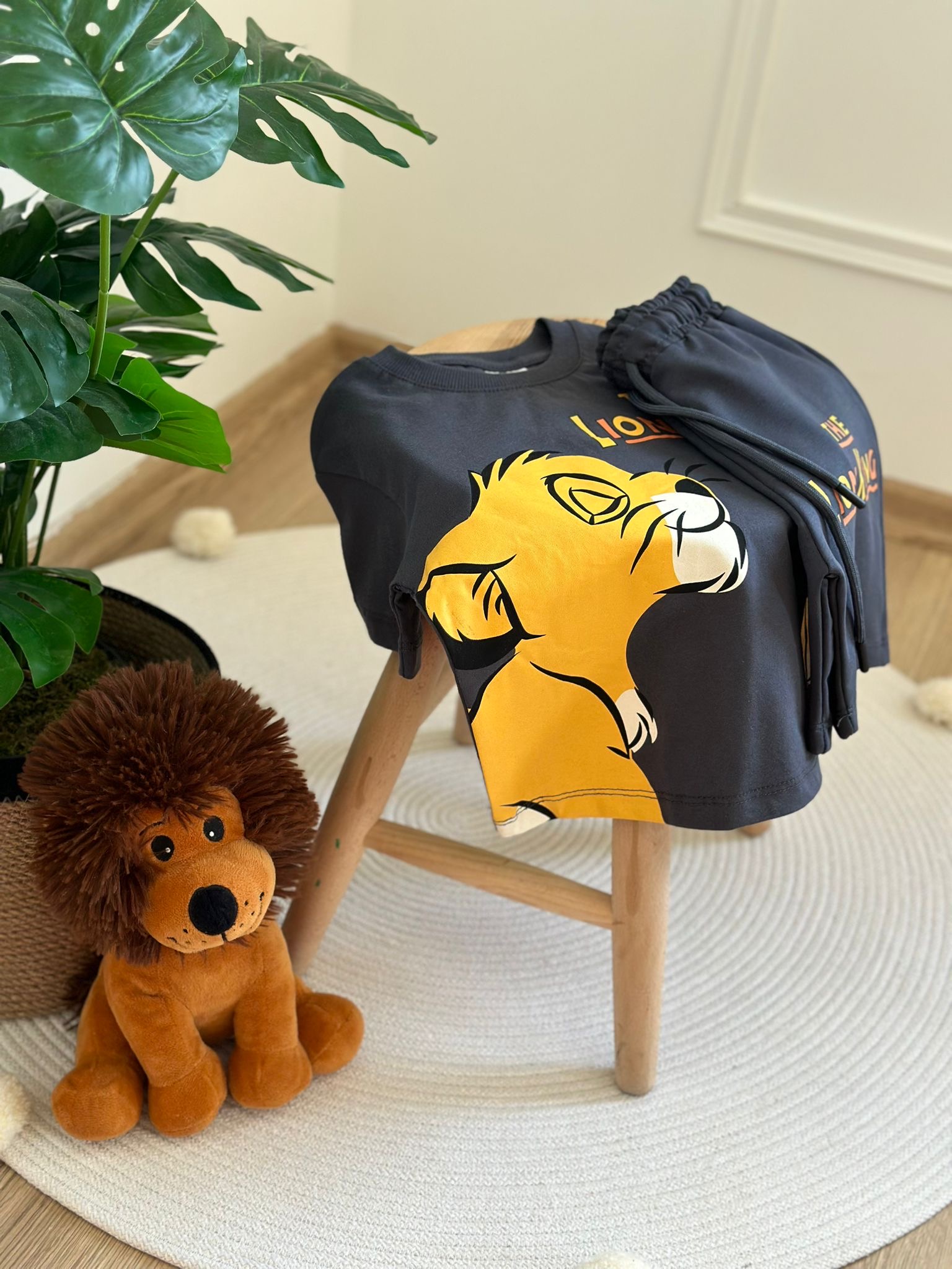 The Lion King Antrasit Şortlu Takım