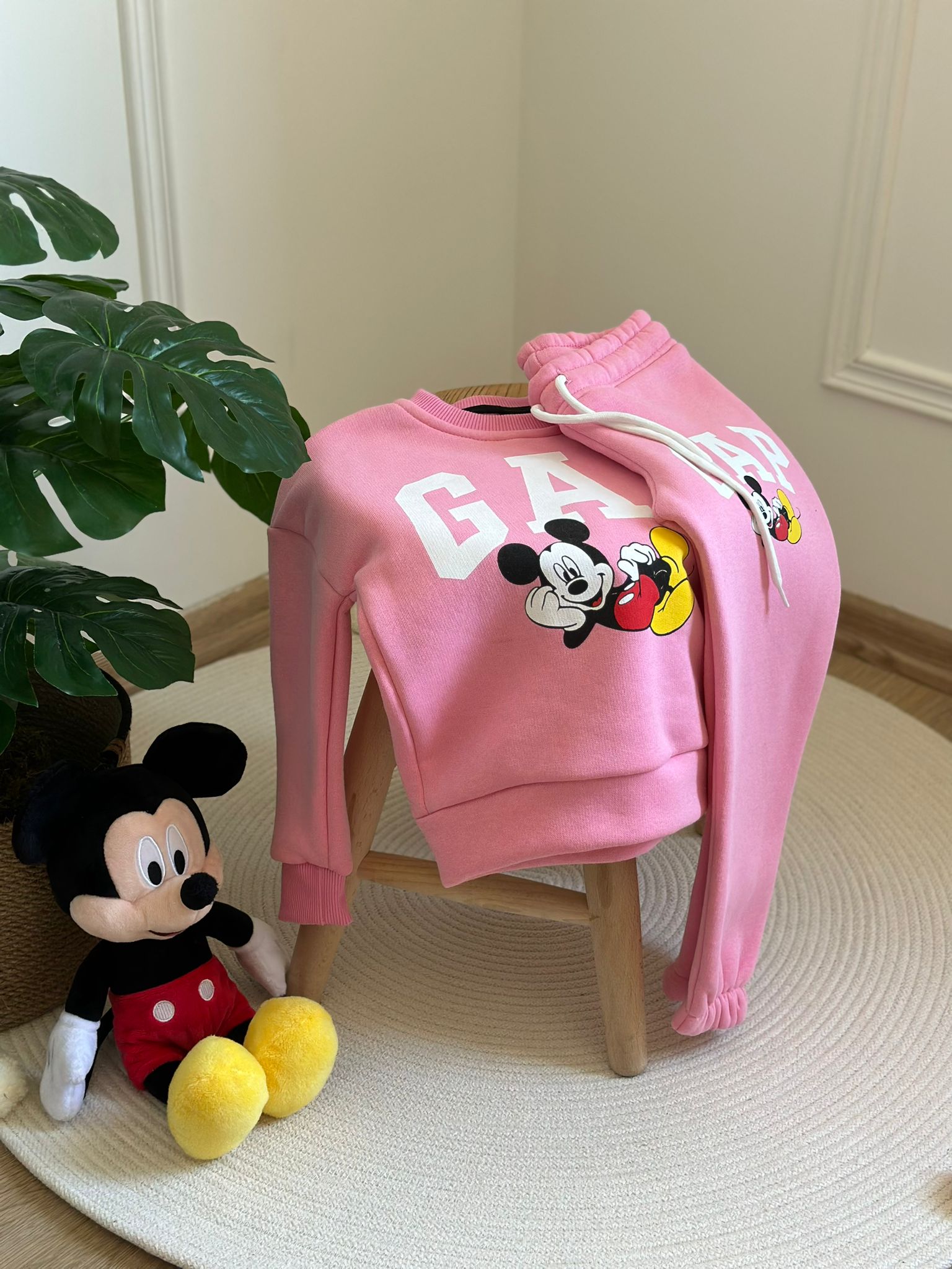 Pembe Mickey Mouse Eşofman Takımı