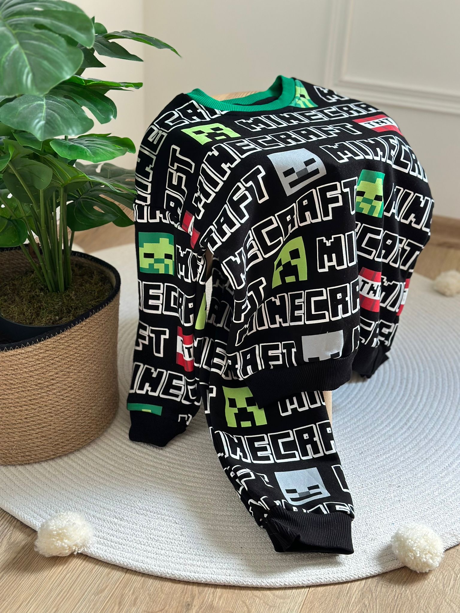 Siyah Minecraft Eşofman Takımı