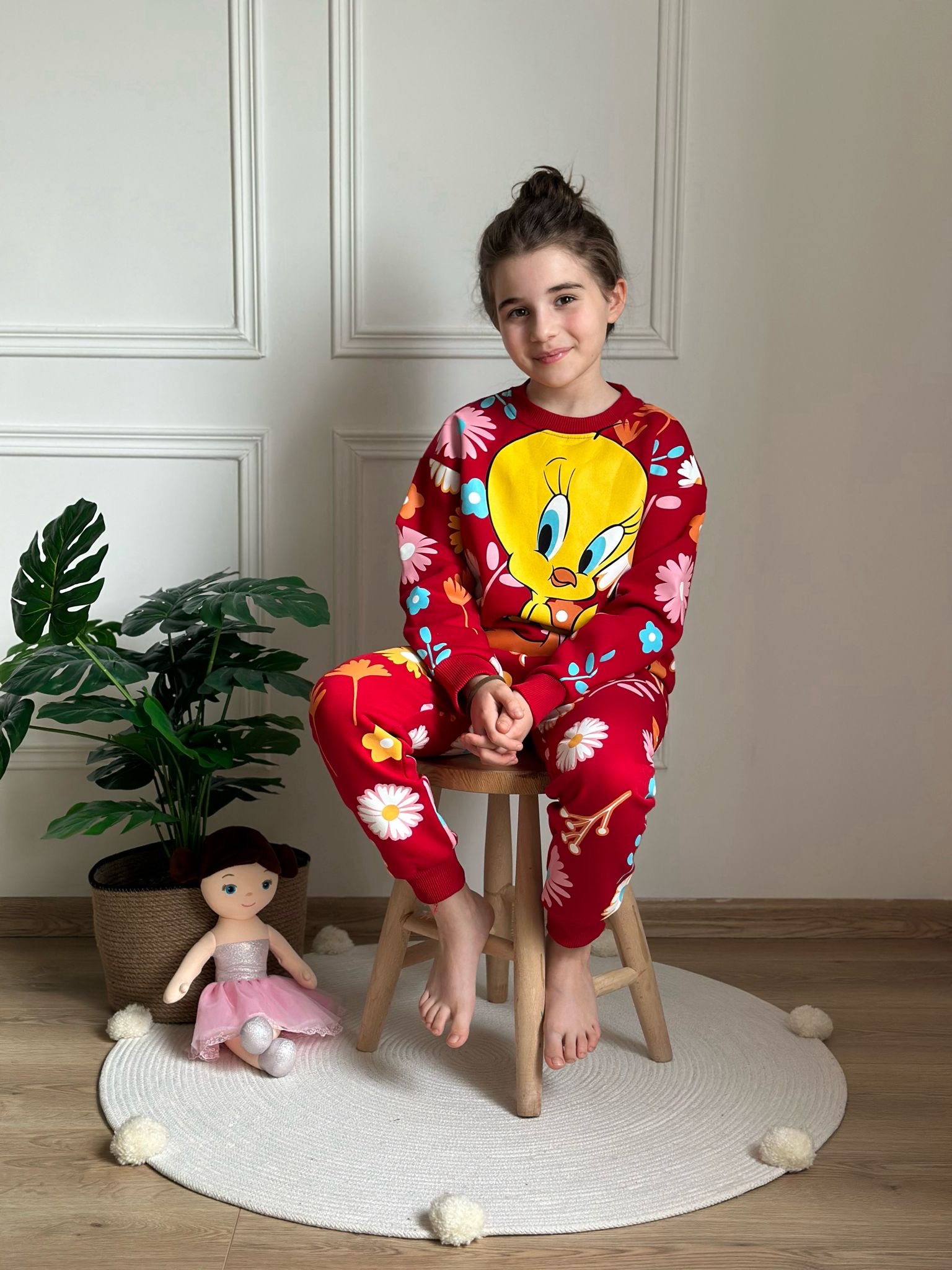 Kırmızı Tweety Eşofman Takımı