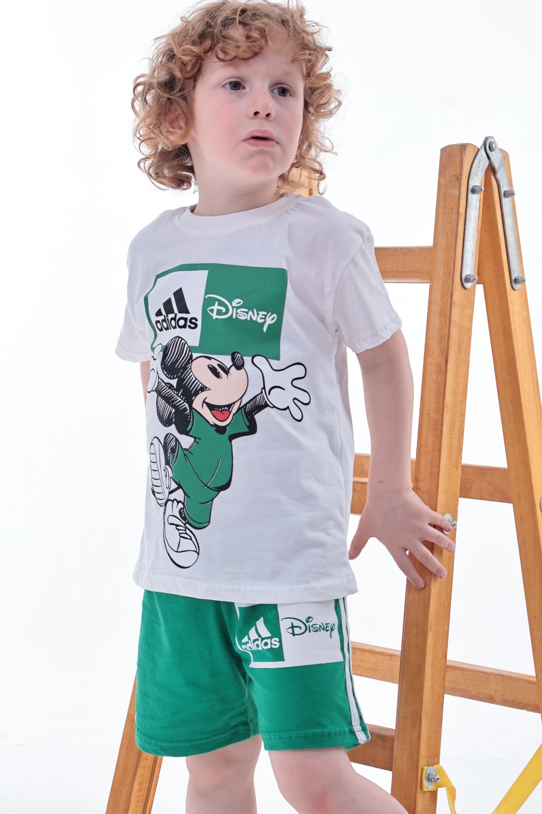 Yeşil Sporcu Mickey Şortlu Takım