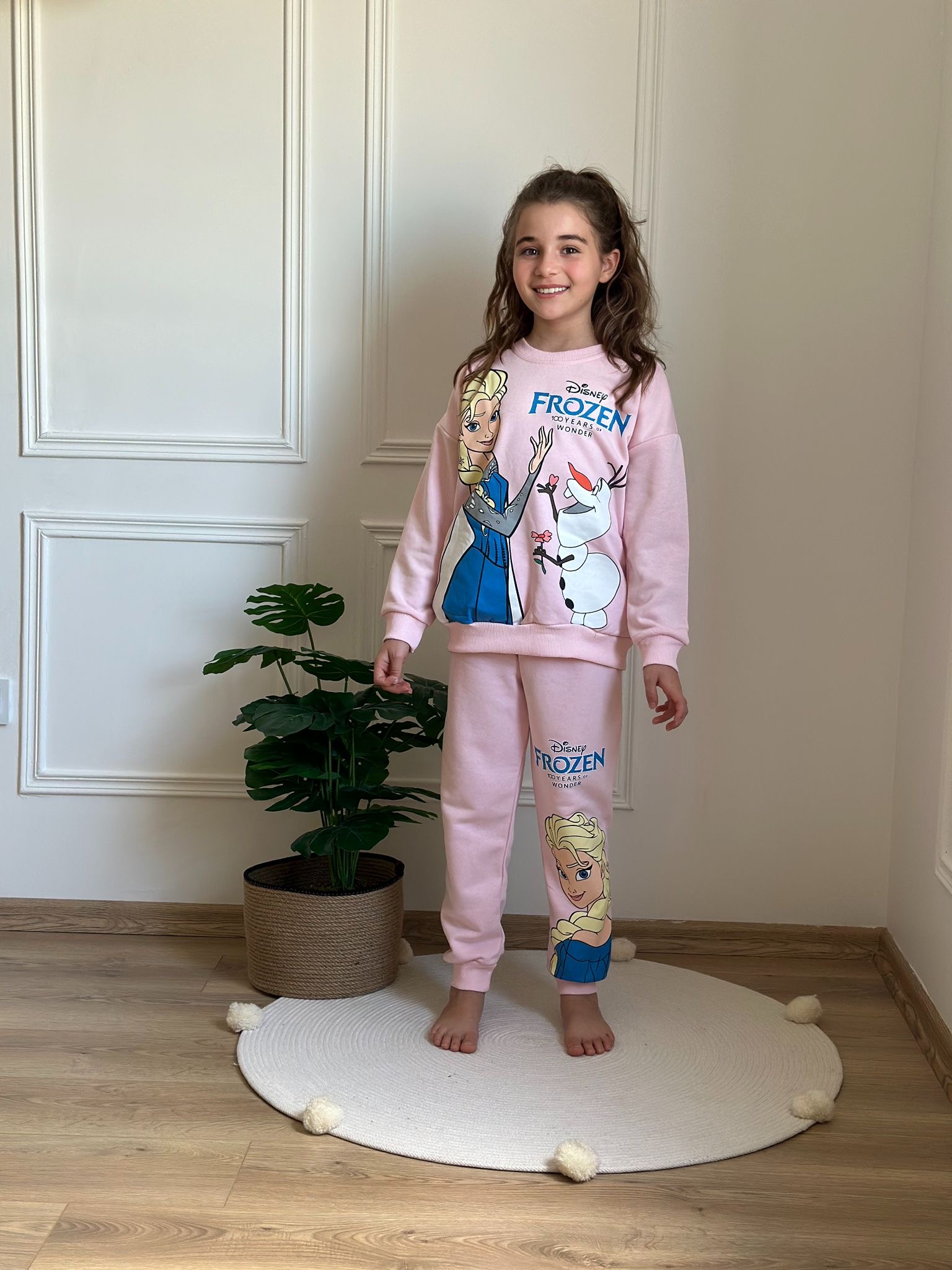 Pembe Frozen Eşofman Takımı