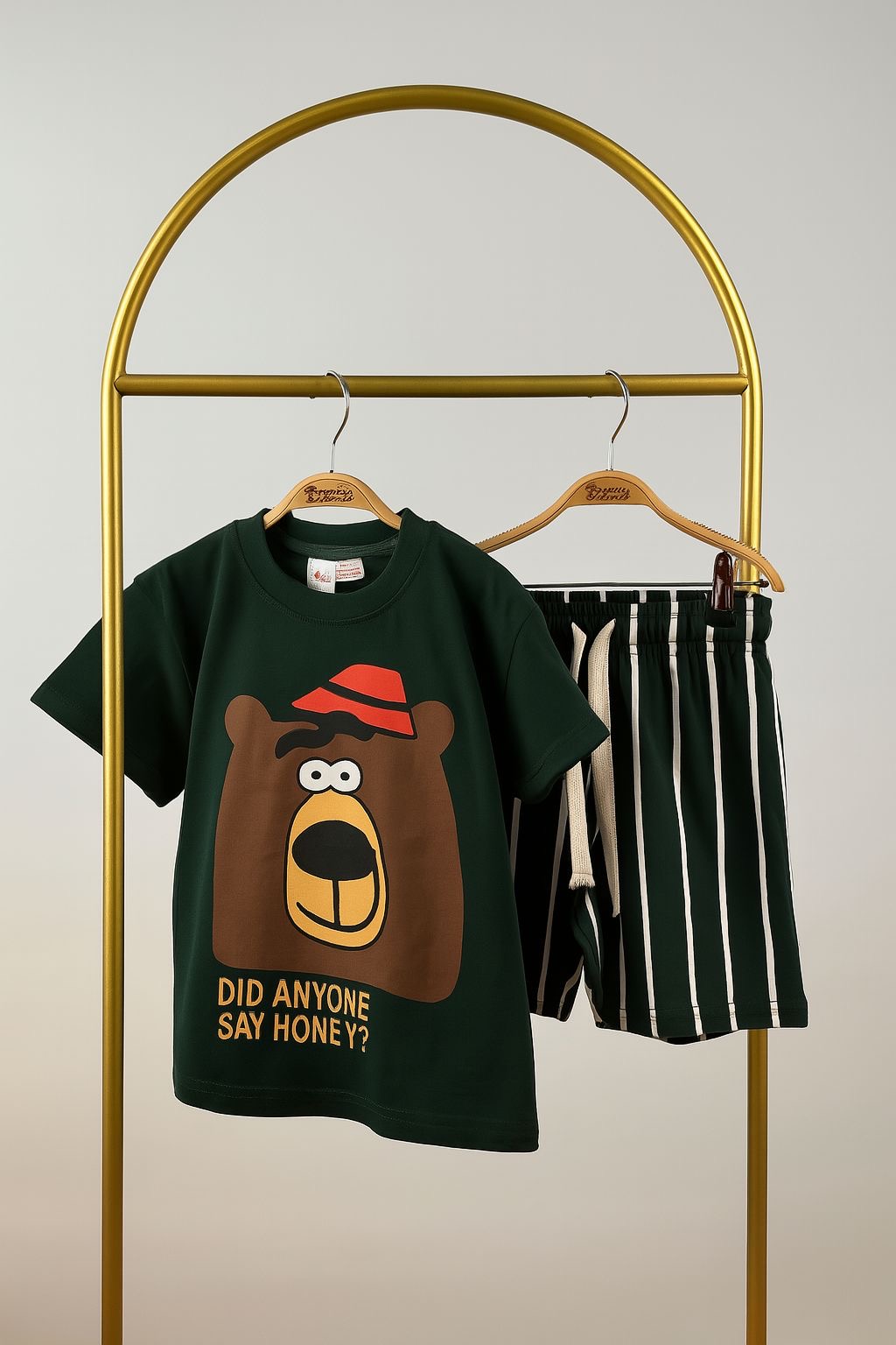 Yeşil Did Anyone Say Honey Şortlu Takım
