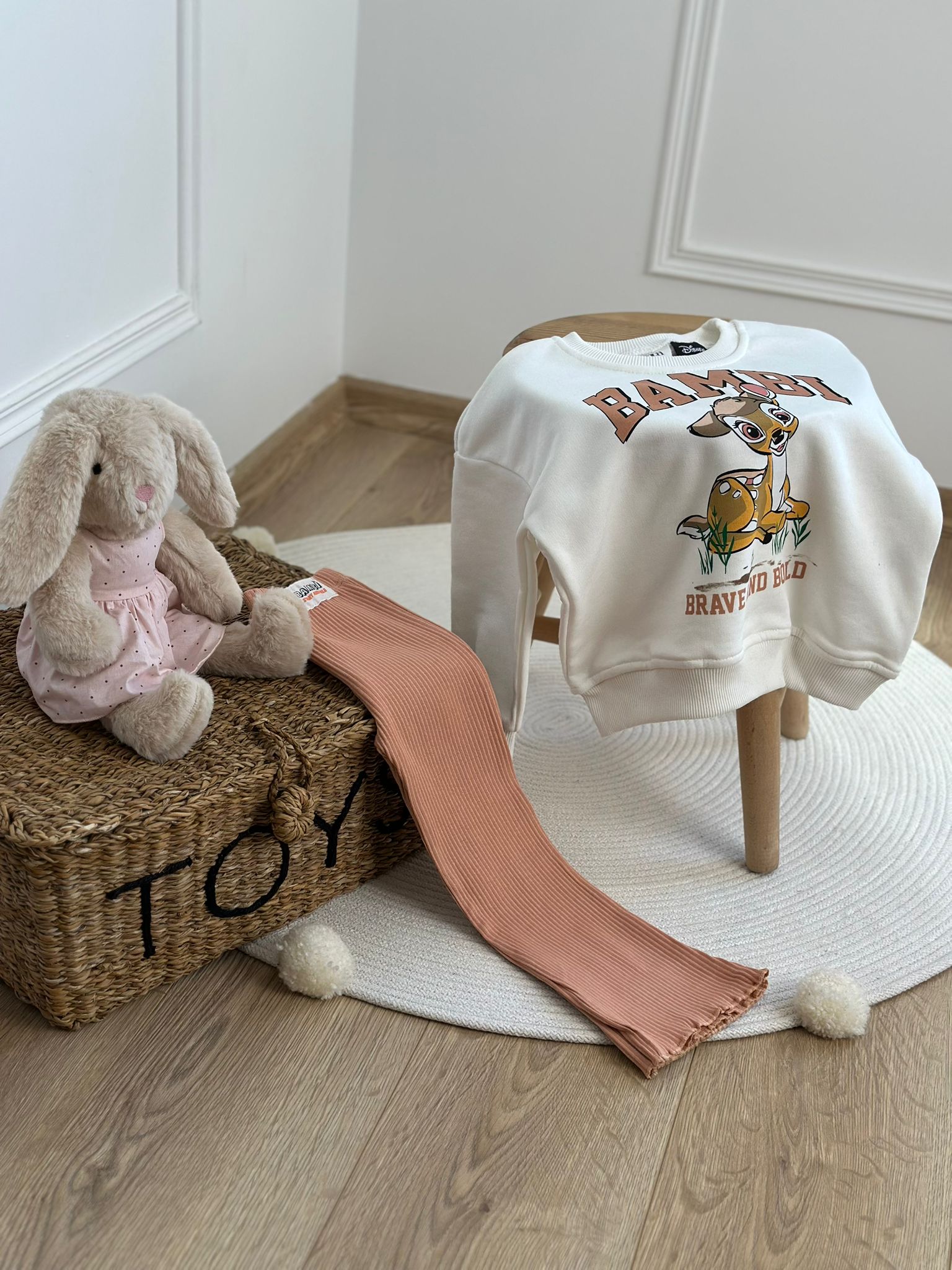Bambi Baskılı Taytlı Takım