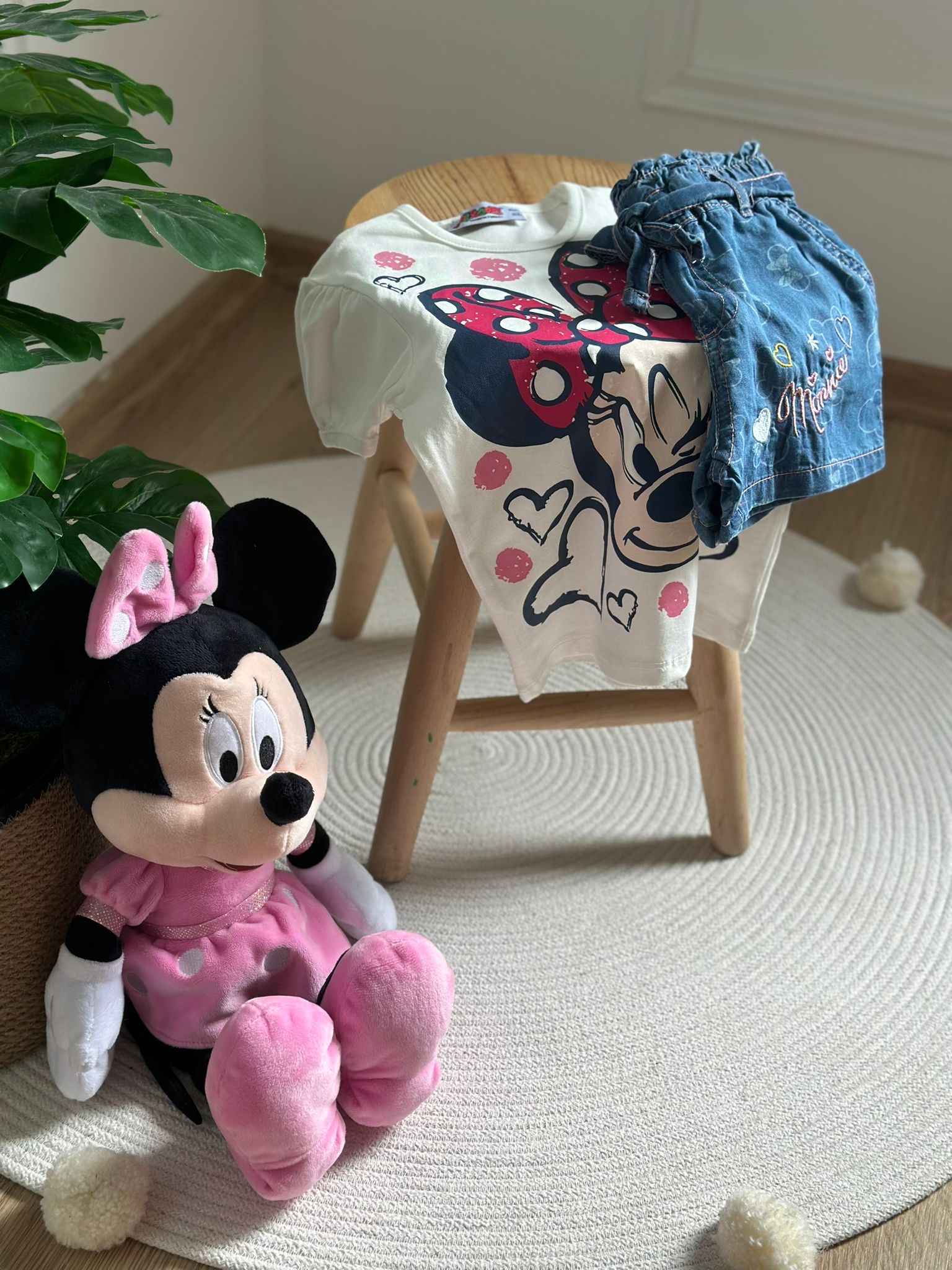 Minnie Kot Şortlu Takım