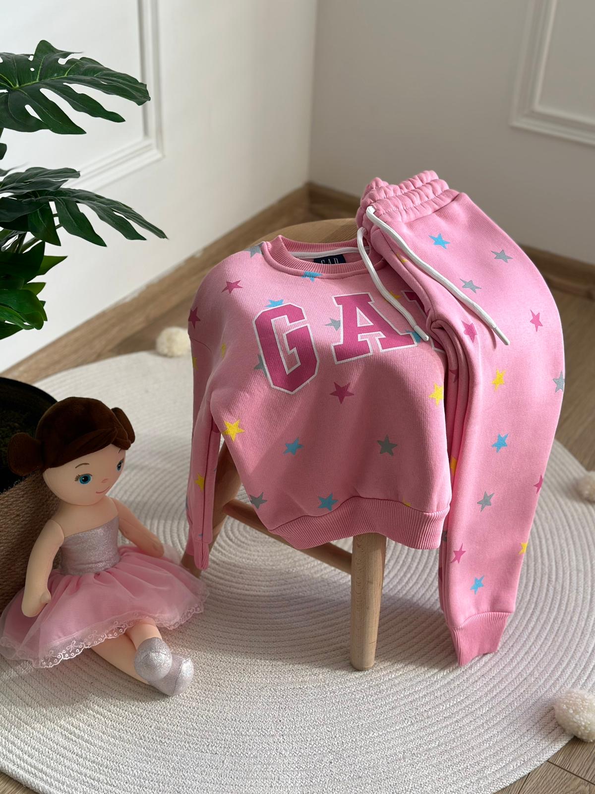Pembe Yıldız Baskılı Gap Eşofman Takımı