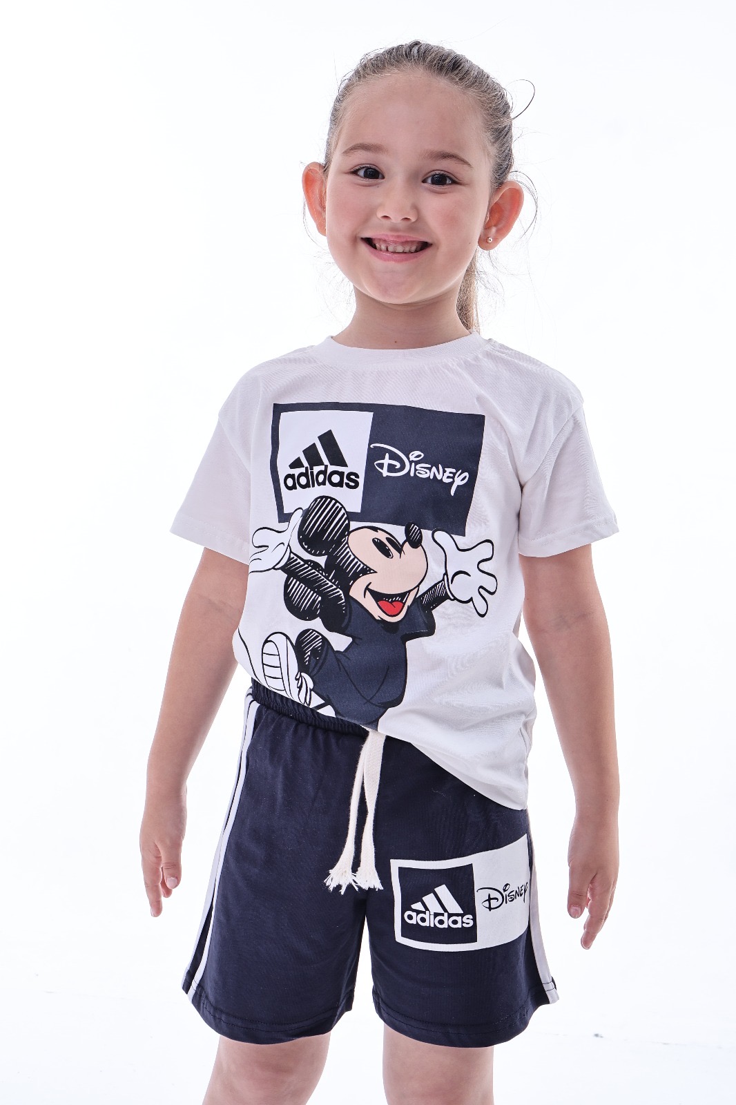 Füme Sporcu Mickey Şortlu Takım