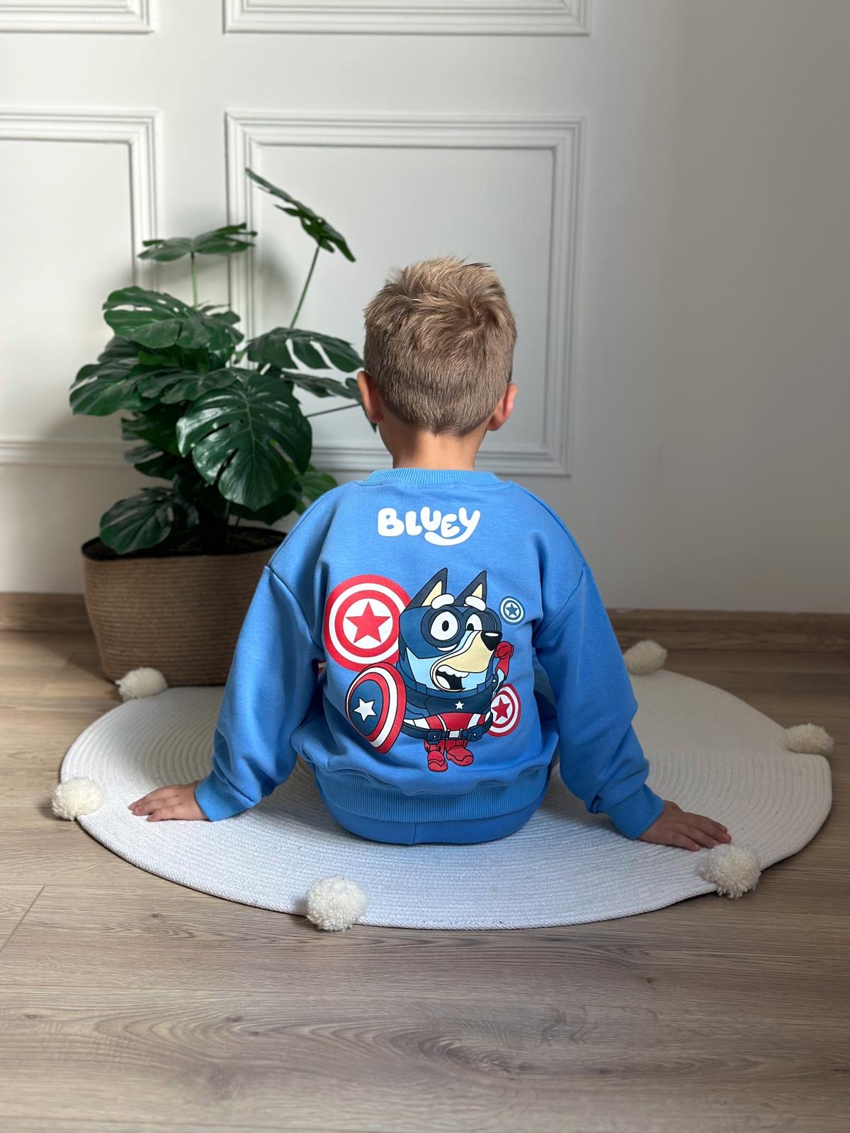 Captain Bluey Mavi Eşofman Takımı
