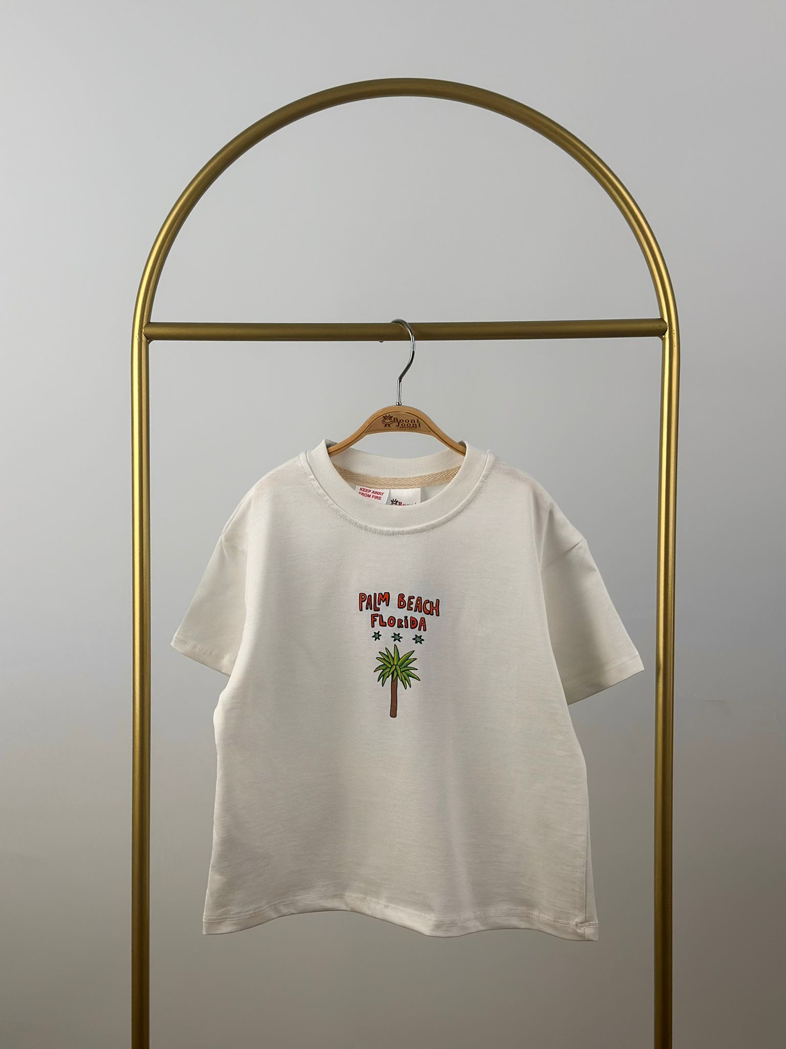 Palm Beach Florida Sırt Detay Baskılı T-Shirt