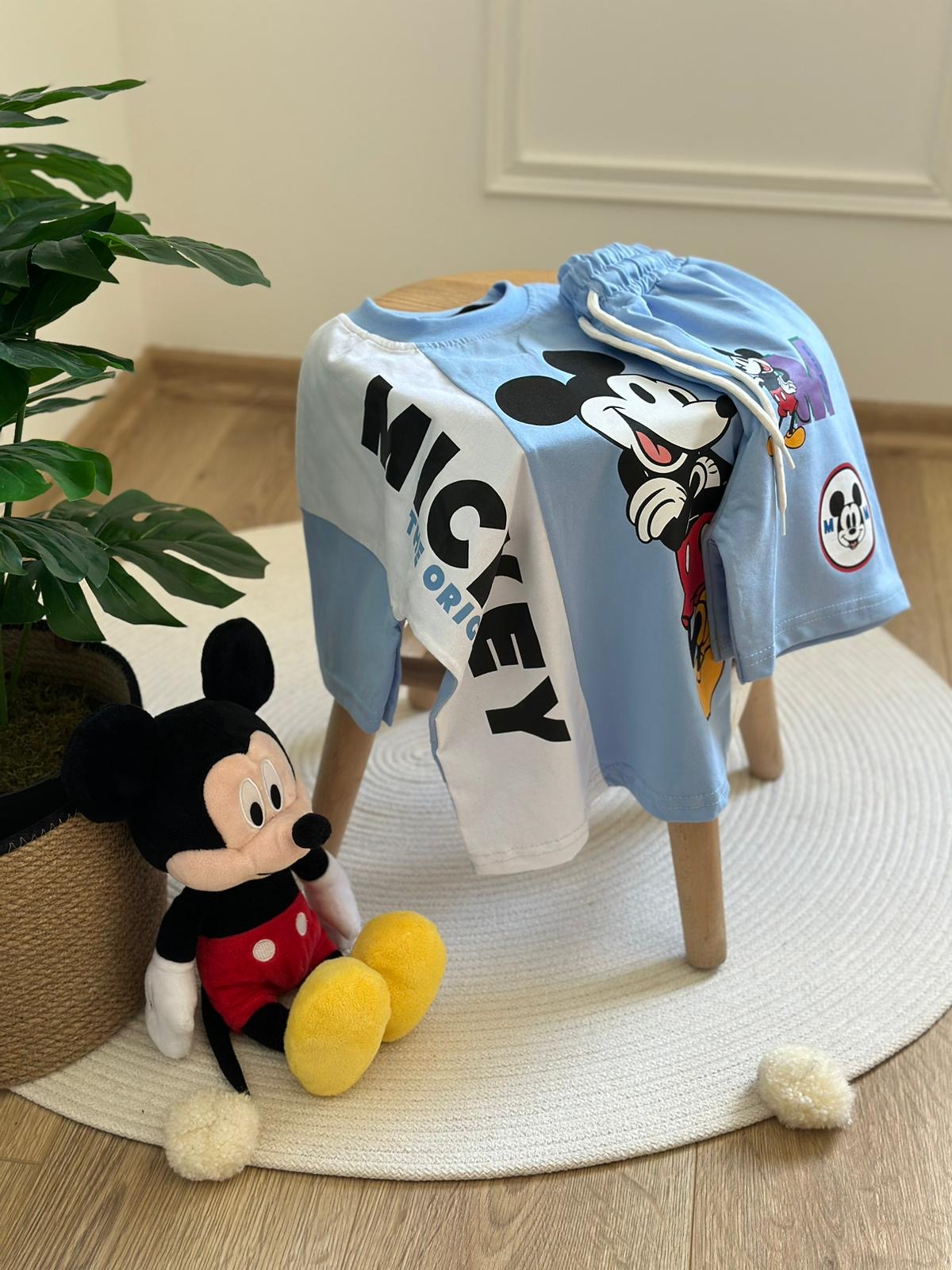Mickey The Original Mavi Şortlu Takım