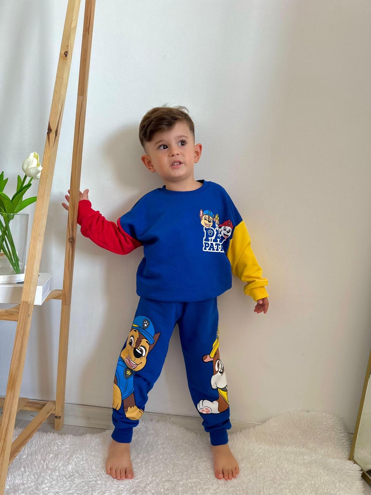 Paw Patrol Renkli Kol Detaylı Eşofman Takımı