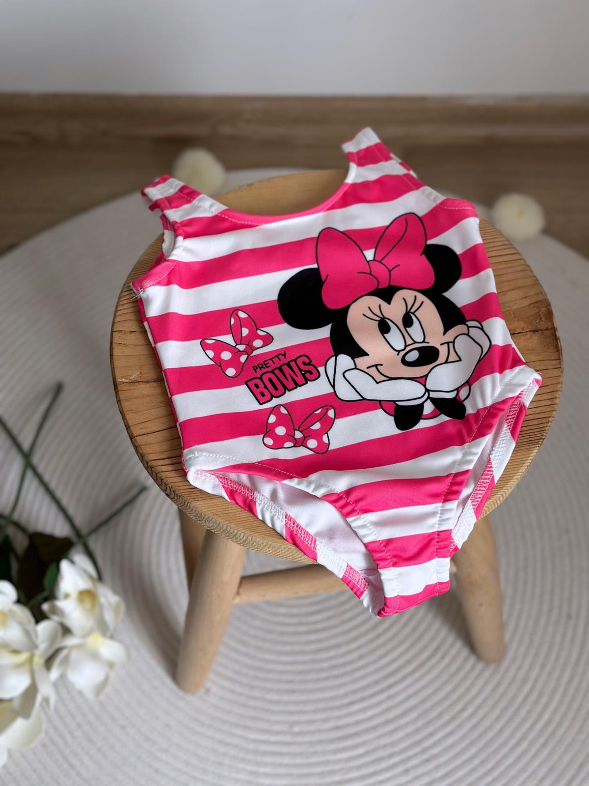 Pembe Çizgili Minnie Mouse Mayo