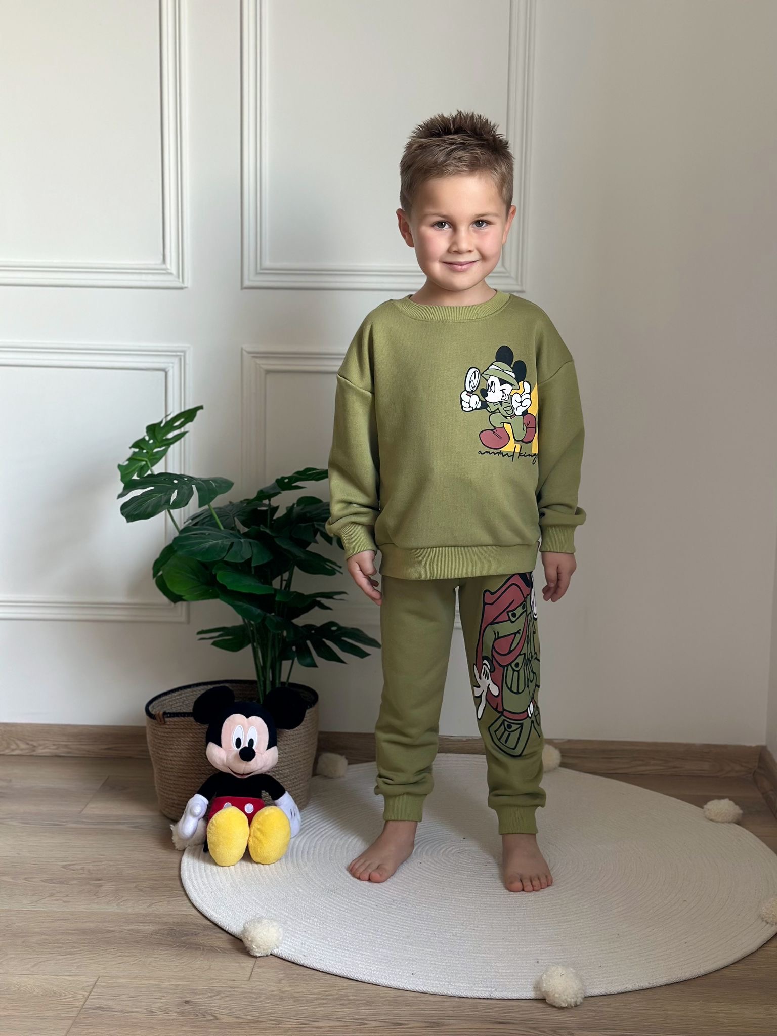 Kaşif Mickey ve Arkadaşları Haki Eşofman Takımı