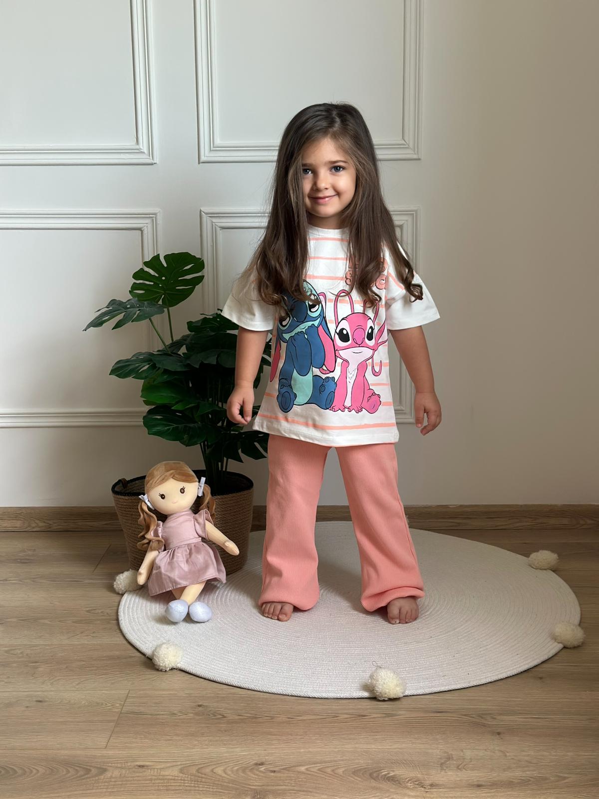 Pembe Lilo ve Stitch Eşofman Takımı