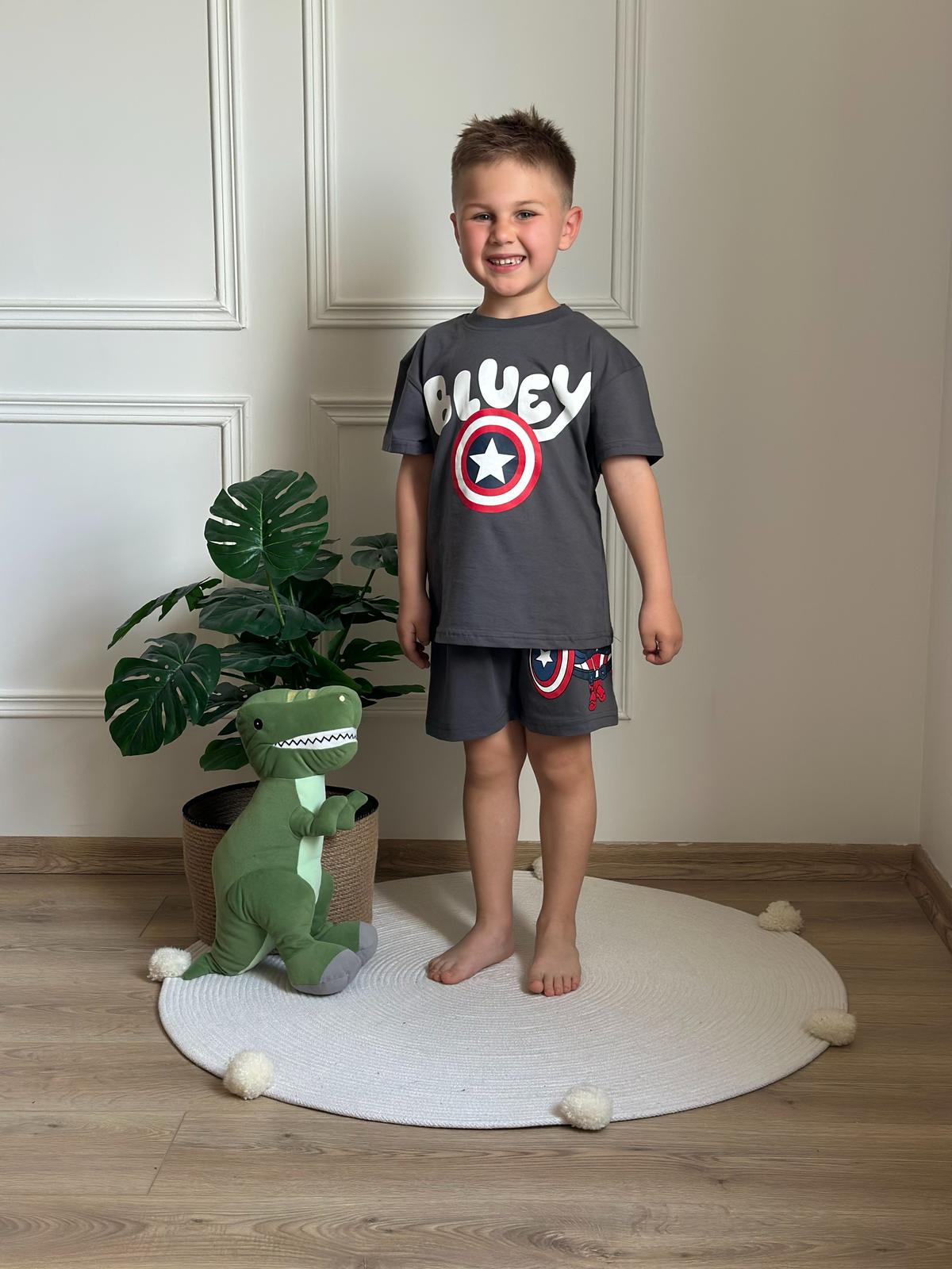 Captain Bluey Şortlu Takım