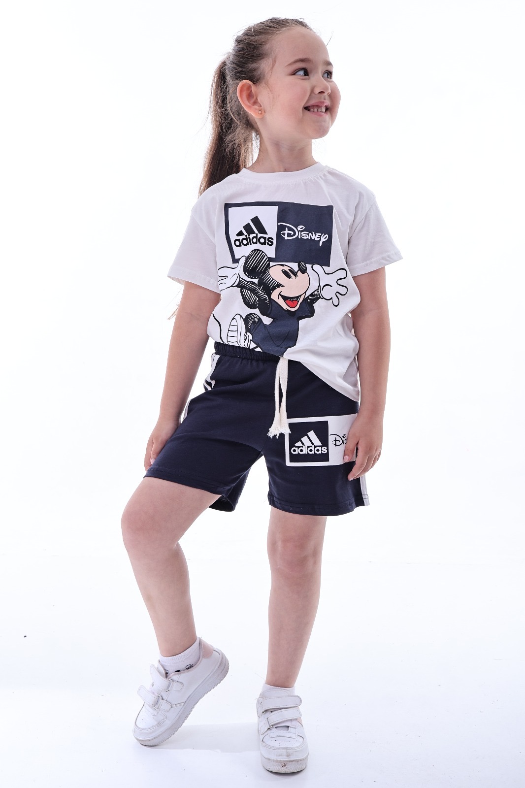 Füme Sporcu Mickey Şortlu Takım