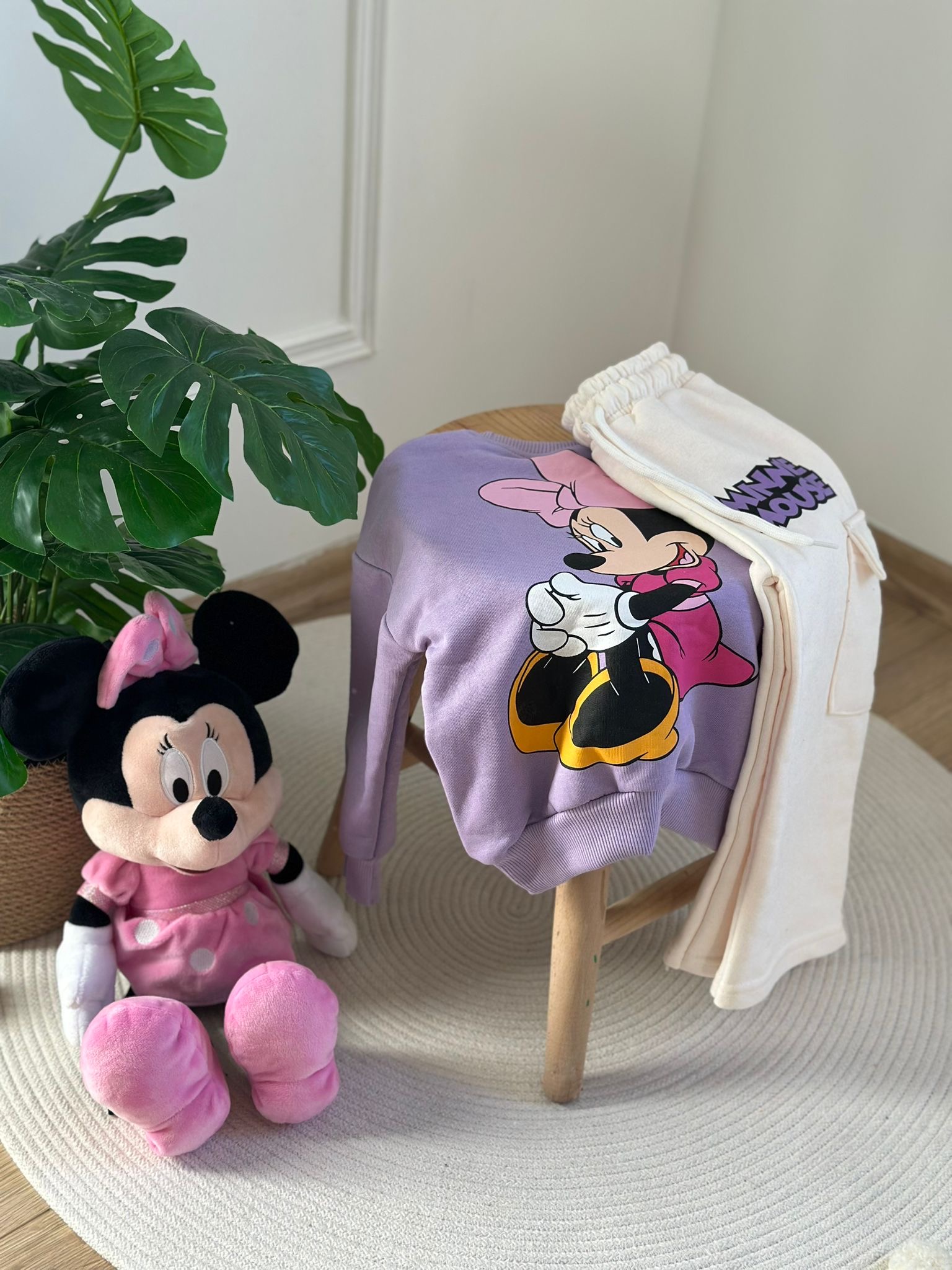 Mor Minnie Mouse Eşofman Takımı
