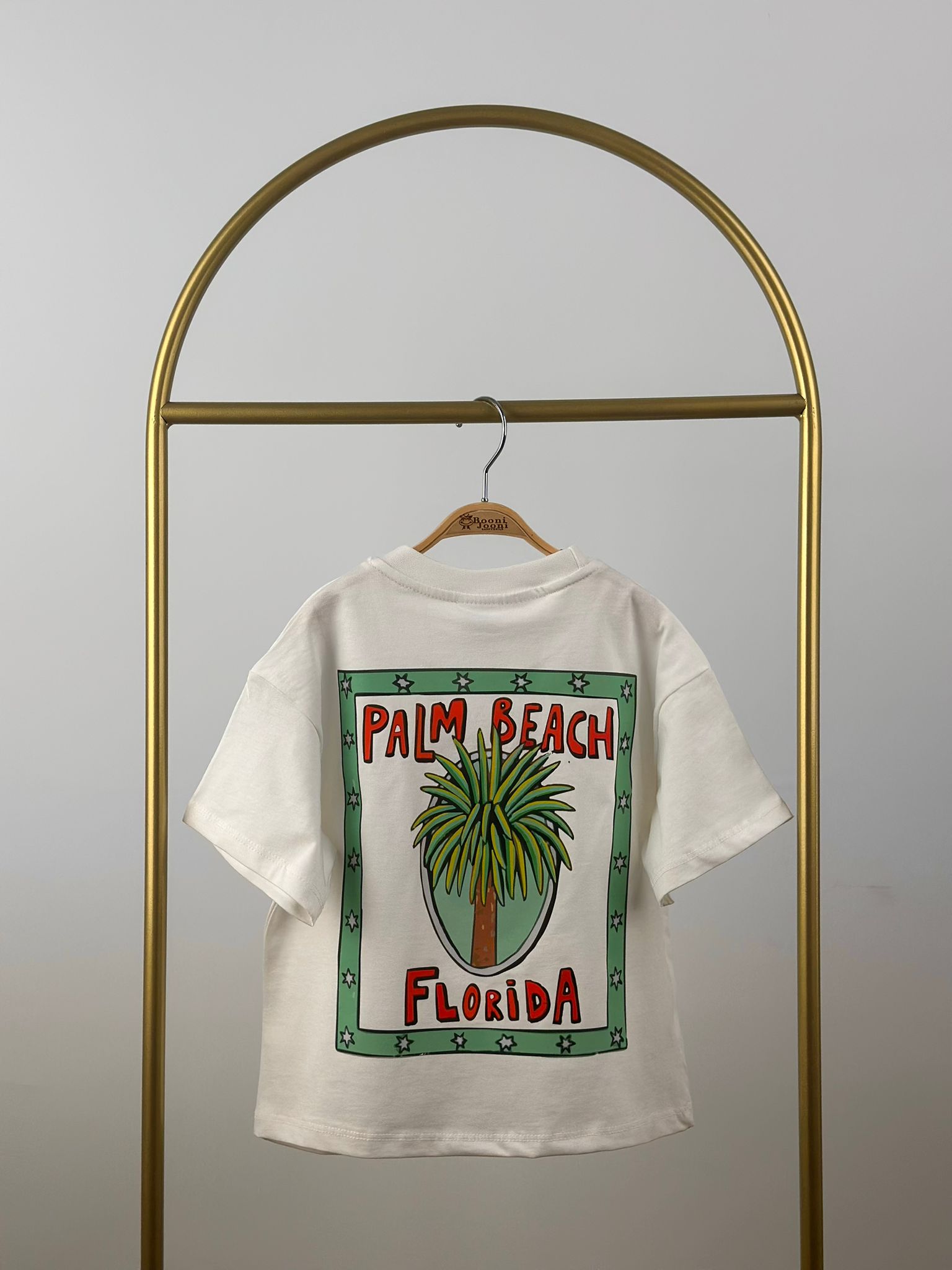 Palm Beach Florida Sırt Detay Baskılı T-Shirt