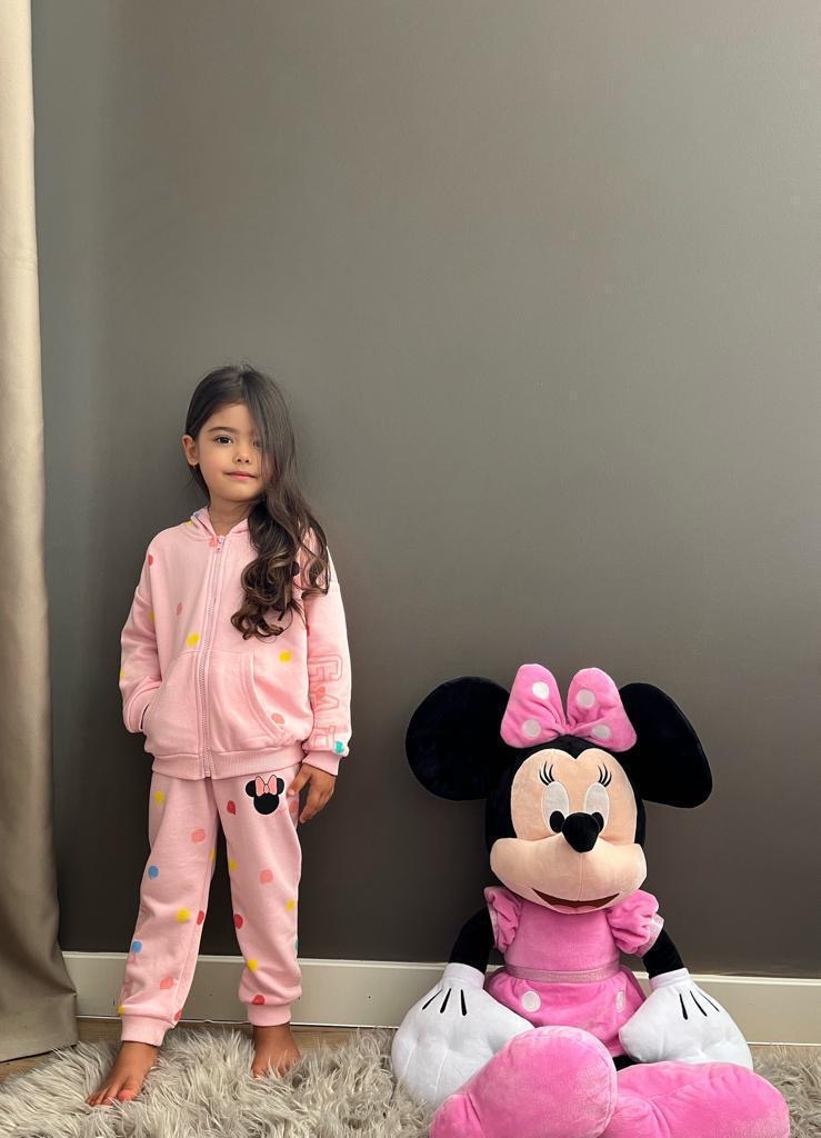 Pembe Minnie Puantiye Detaylı Gap Eşofman Takımı
