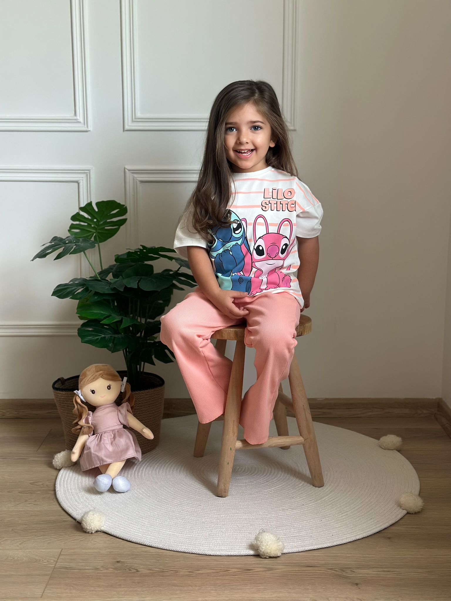 Pembe Lilo ve Stitch Eşofman Takımı