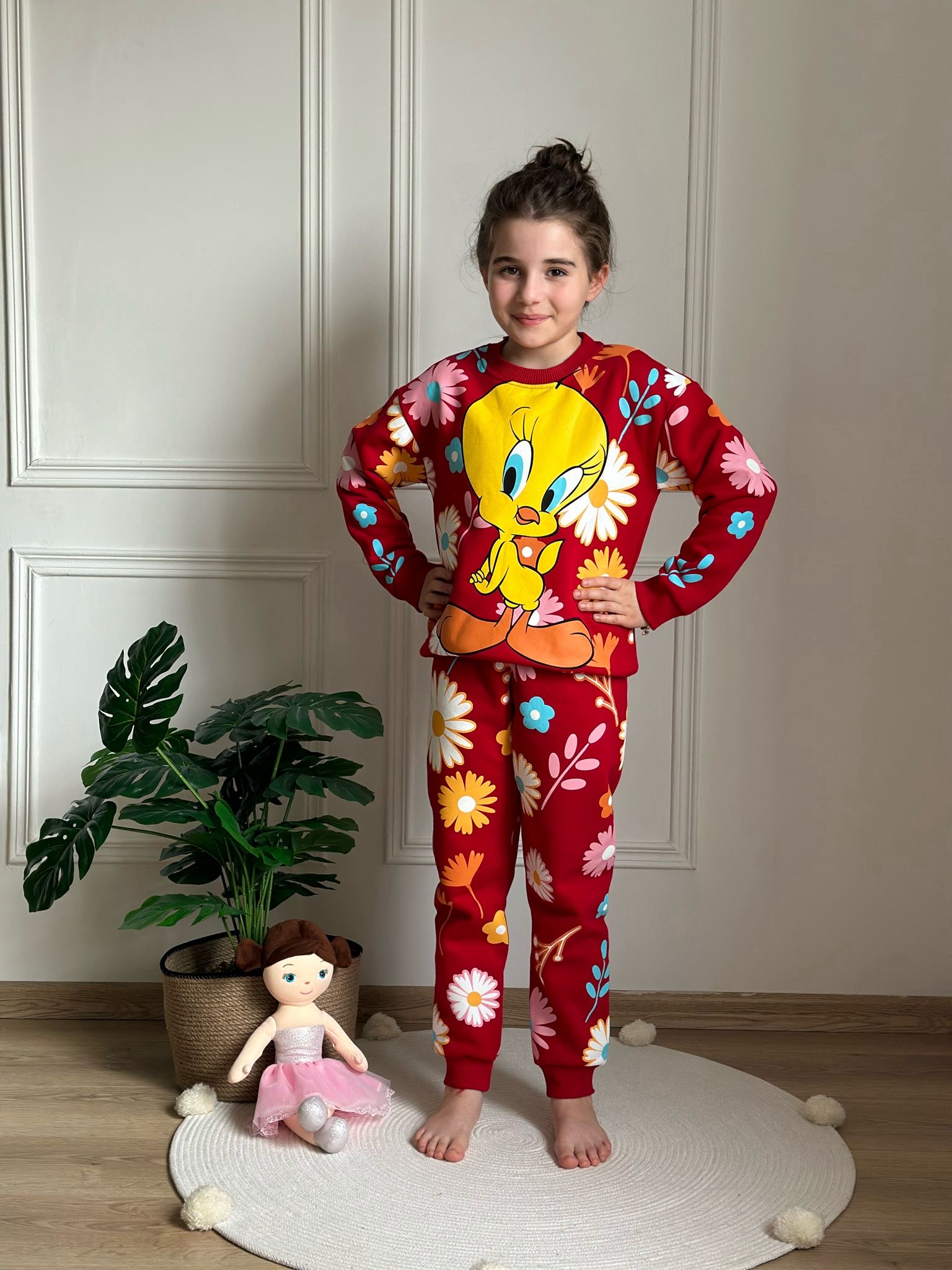 Kırmızı Tweety Eşofman Takımı