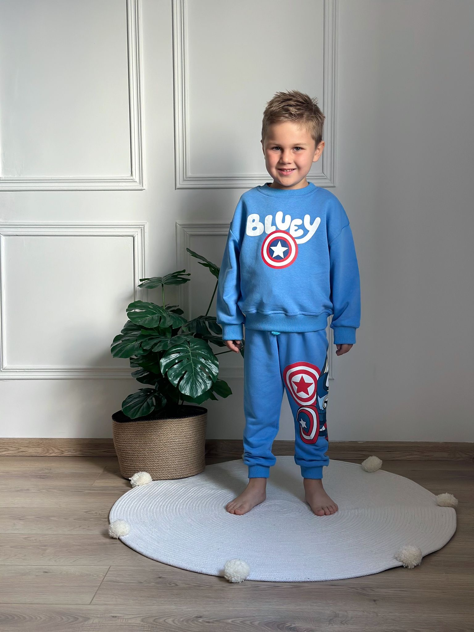 Captain Bluey Mavi Eşofman Takımı
