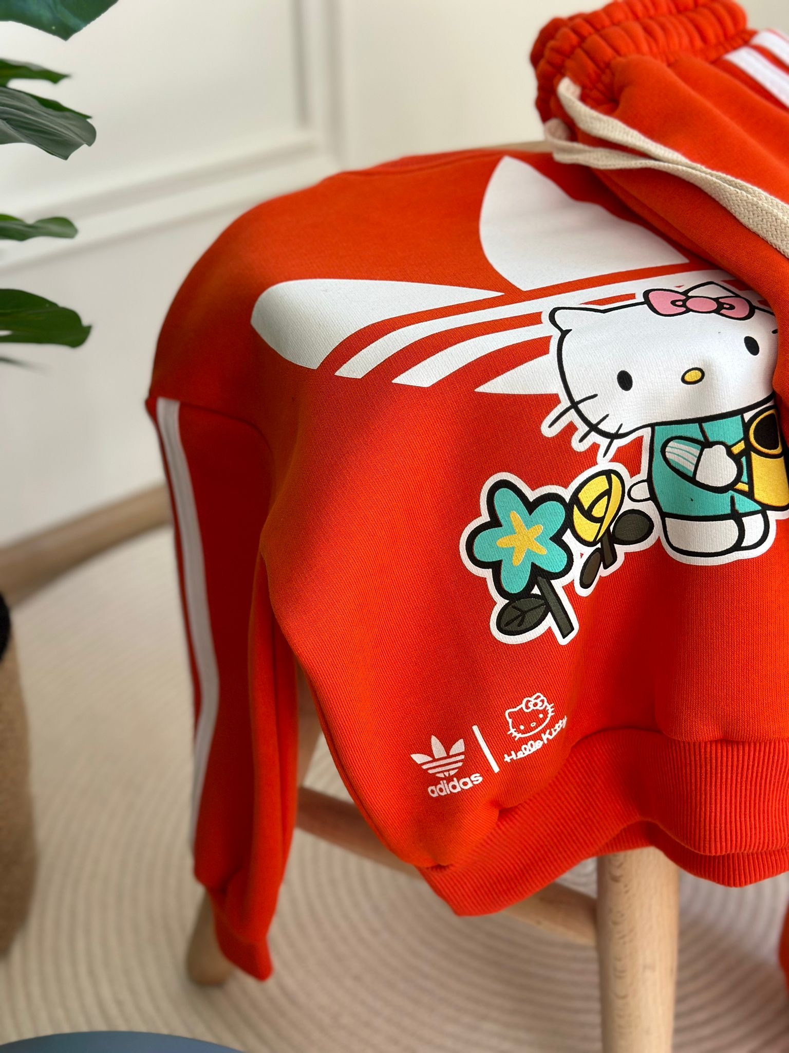 Turuncu Hello Kitty Spor Logolu Eşofman Takımı