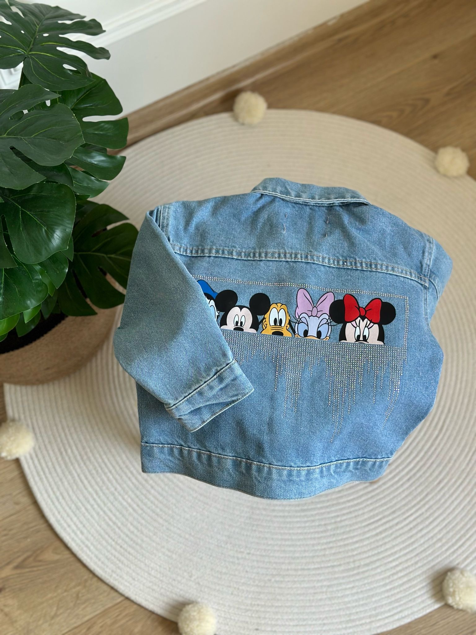 Disney Taşlı Jean Ceket