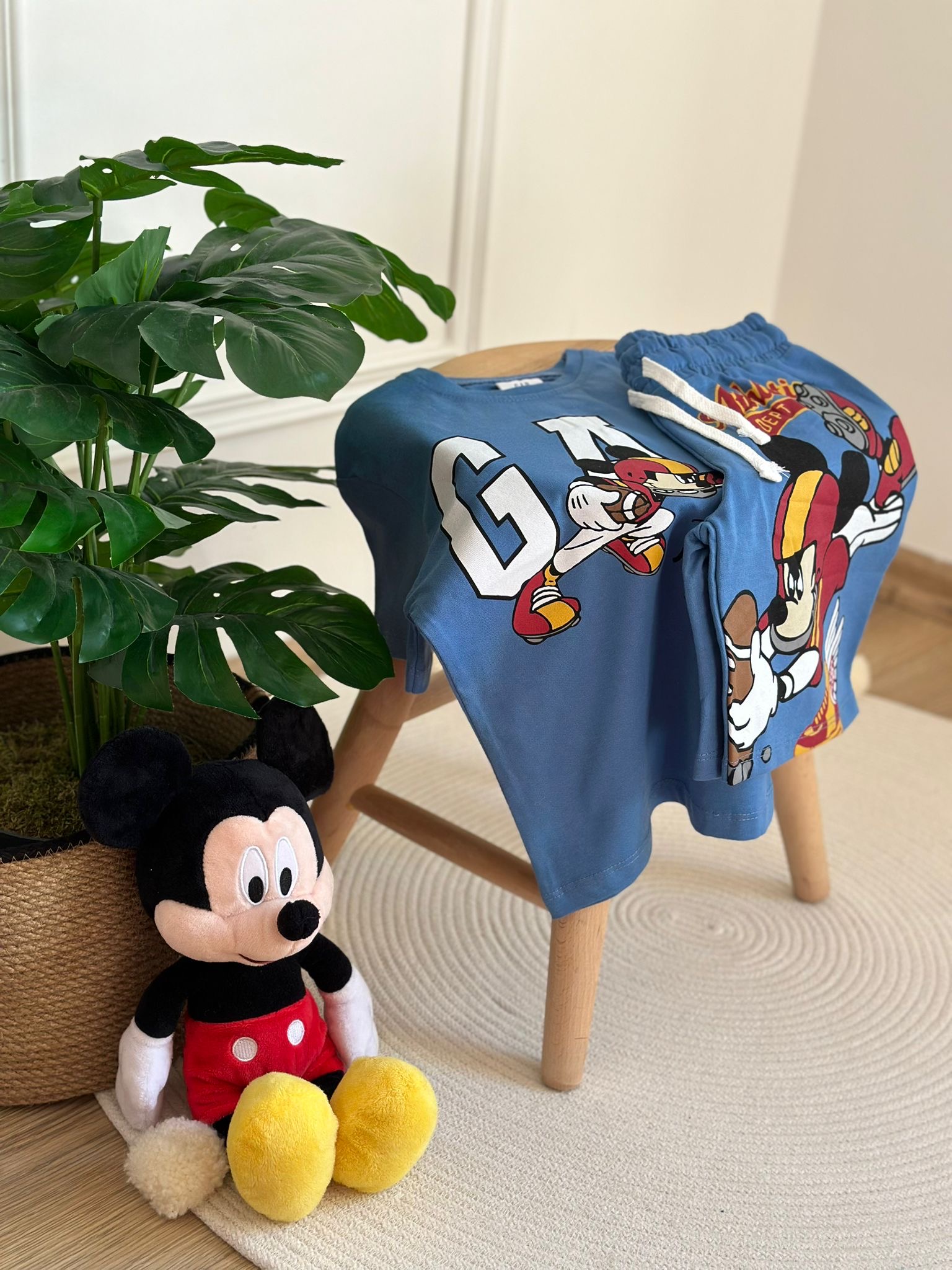 Mavi Gap Athletic Mickey Şortlu Takım