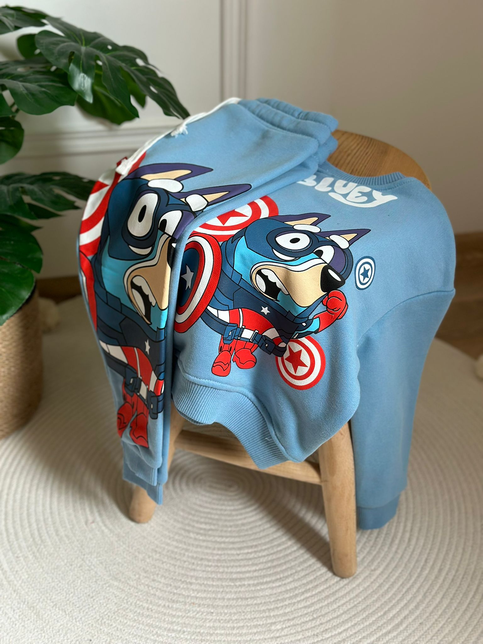 Captain Bluey Mavi Eşofman Takımı