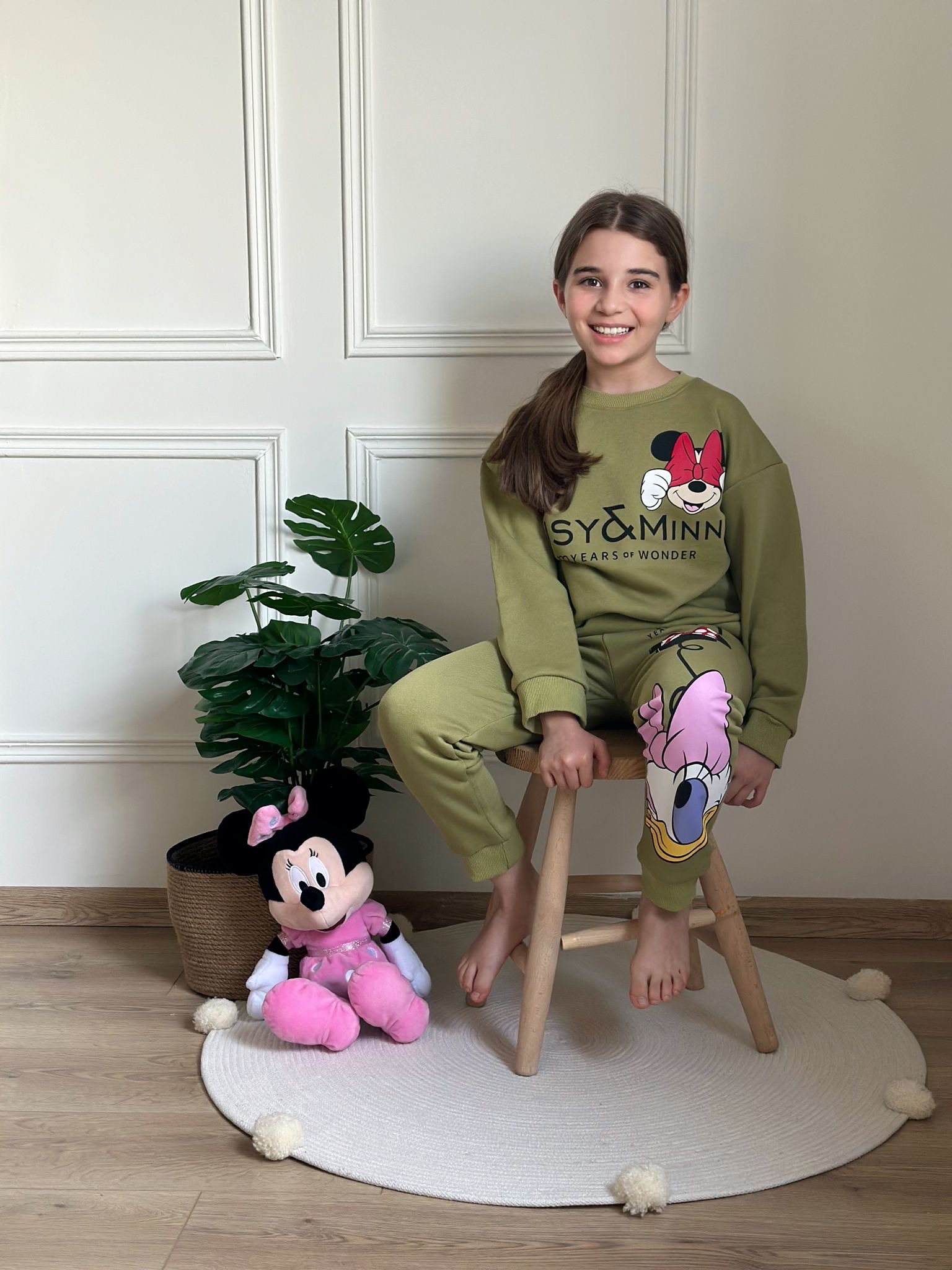 Daisy and Minnie Haki Eşofman Takımı