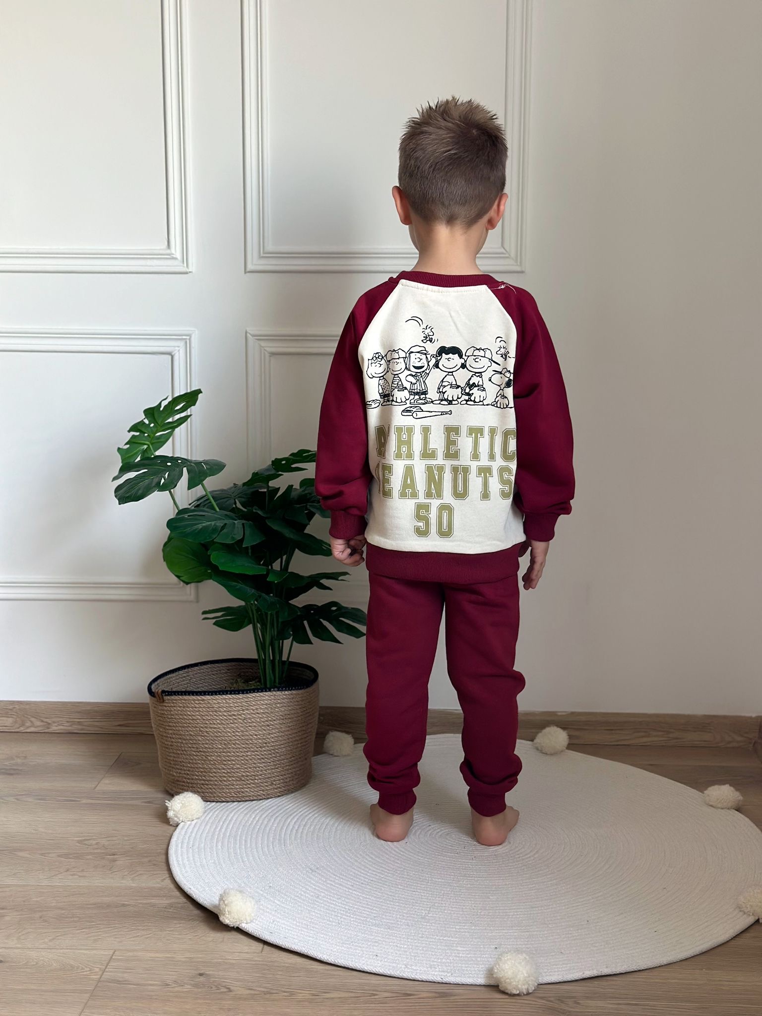 Bordo Athletic Snoopy Eşofman Takımı