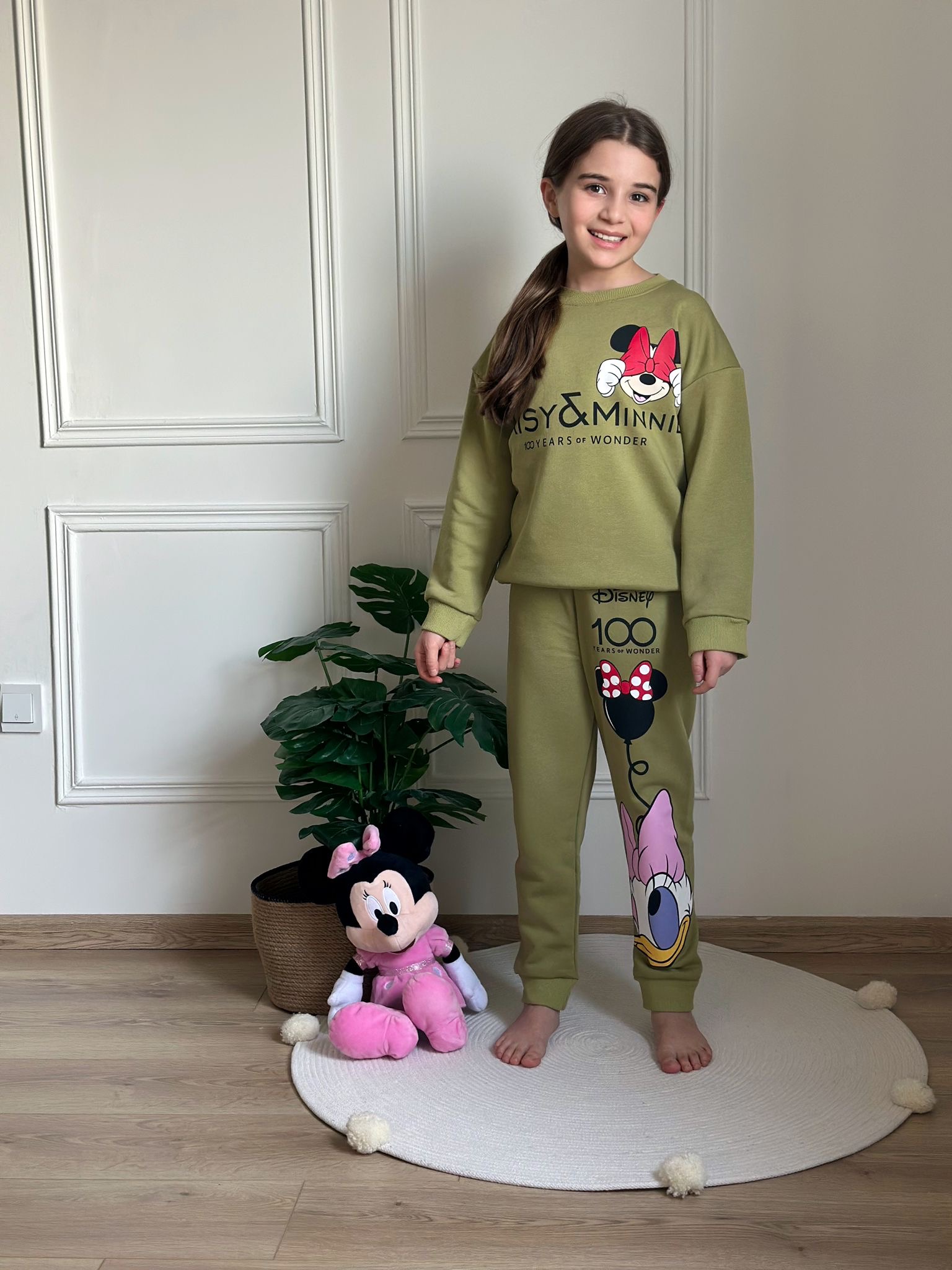 Daisy and Minnie Haki Eşofman Takımı