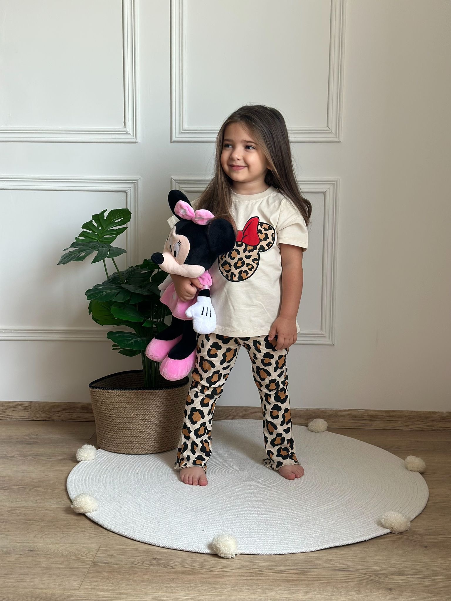 Leoparlı İspanyol Paça Minnie Takım