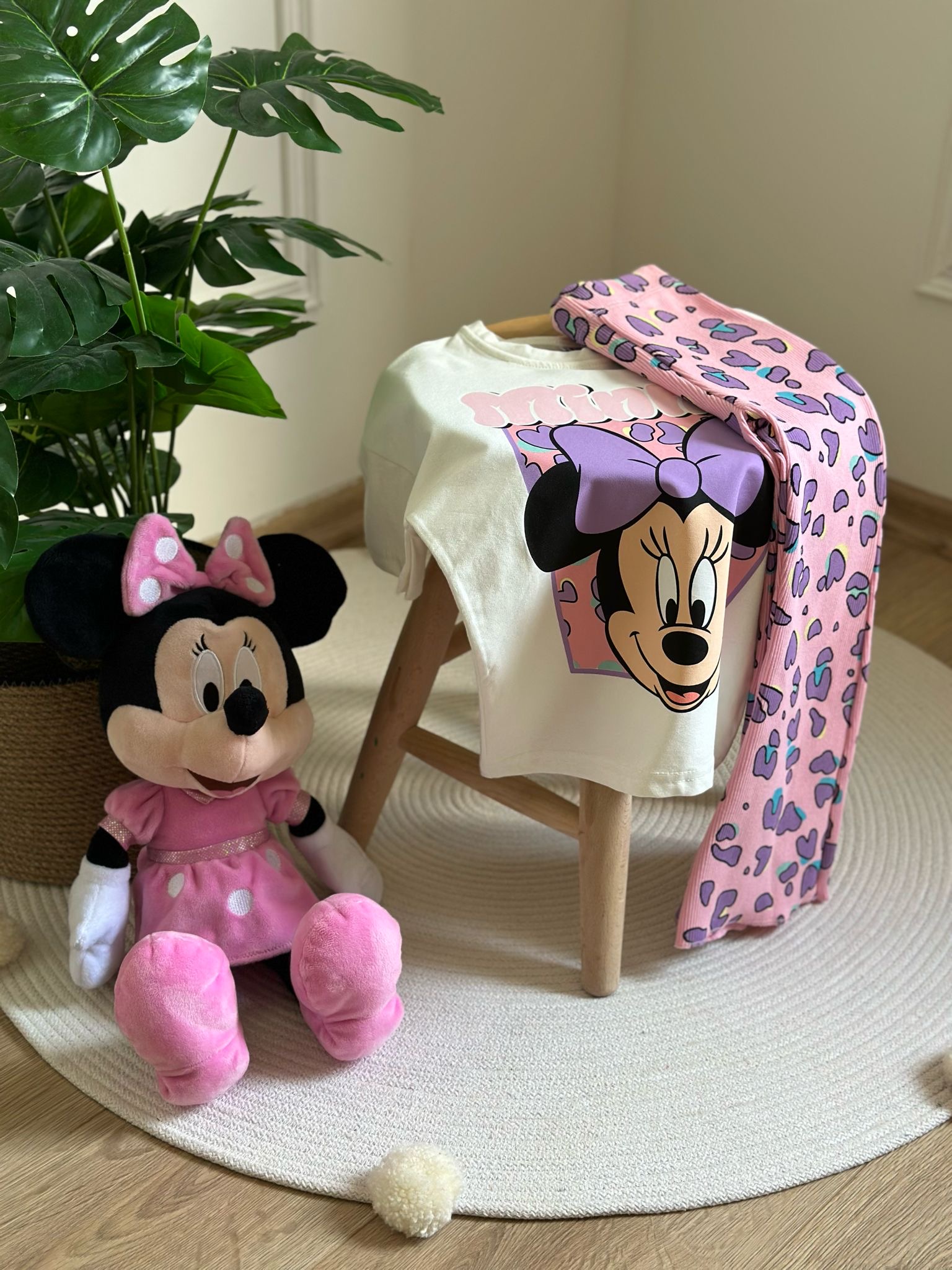 Pembe Leoparlı Minnie Takım
