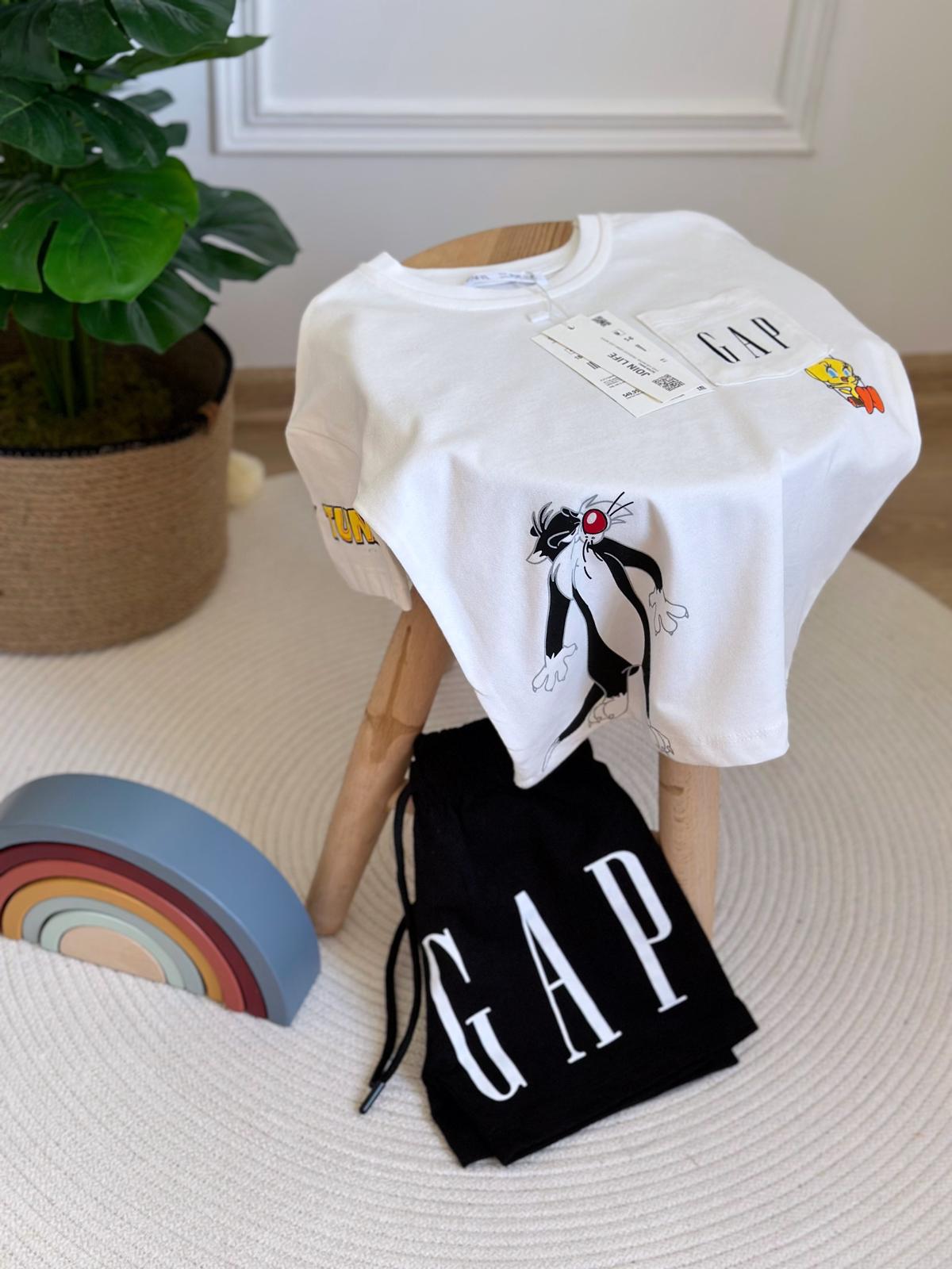Looney Tunes Gap Baskılı Şortlu Takım