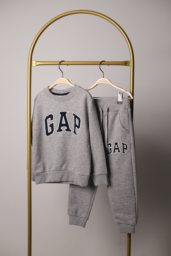 Gri Gap Baskılı Eşofman Takımı