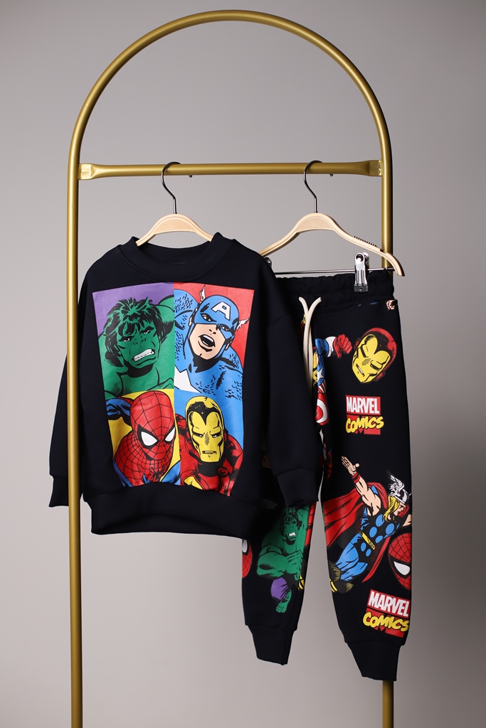 Marvel Alt Üst Baskılı Eşofman Takımı