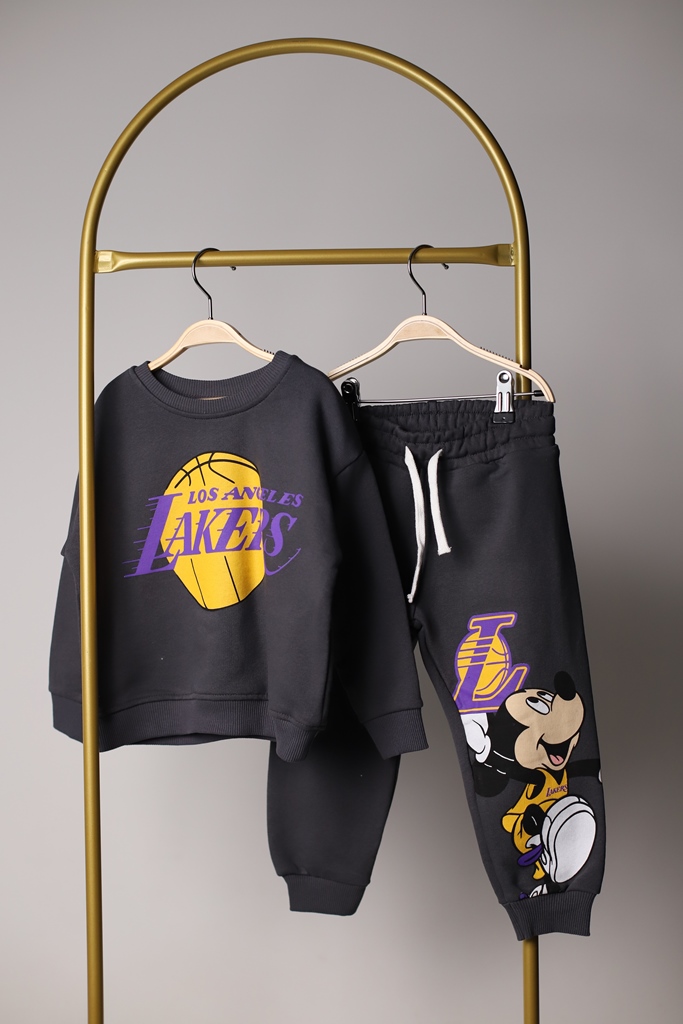 Mickey Mouse Lakers Sırt Baskılı Eşofman Takımı