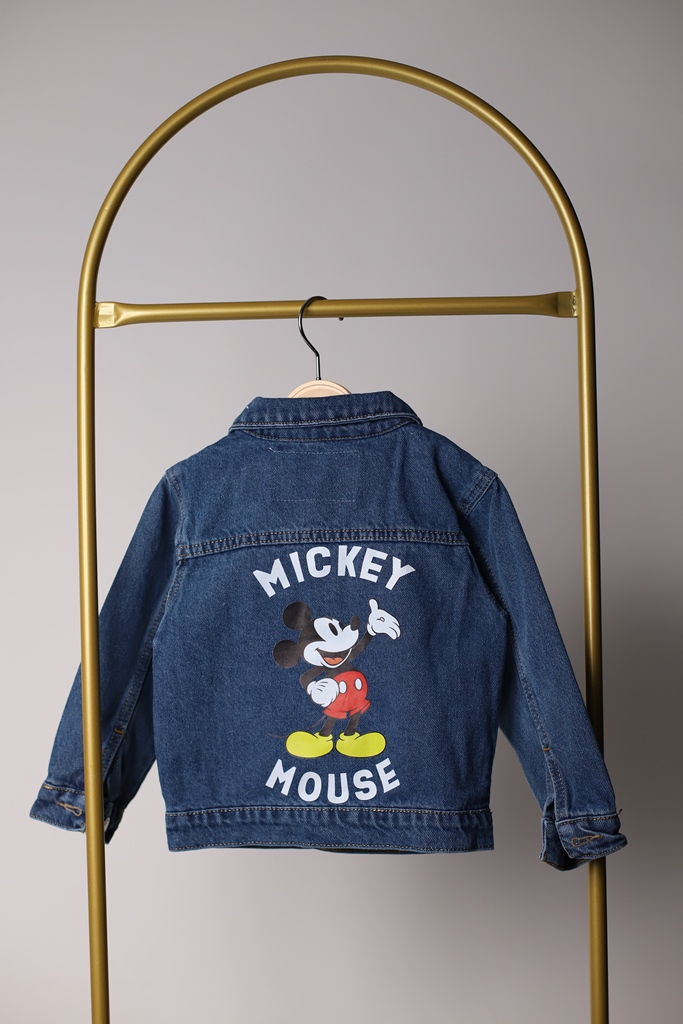 Mickey Mouse Koyu Renkli Kot Ceket