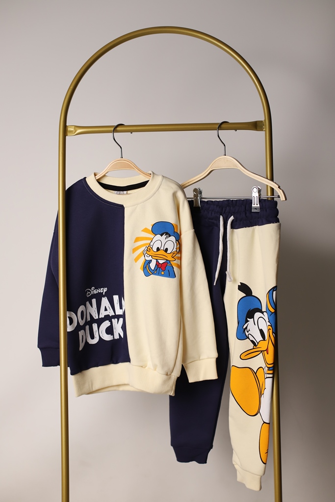 Çift Renkli Disney Donald Duck Eşofman Takımı