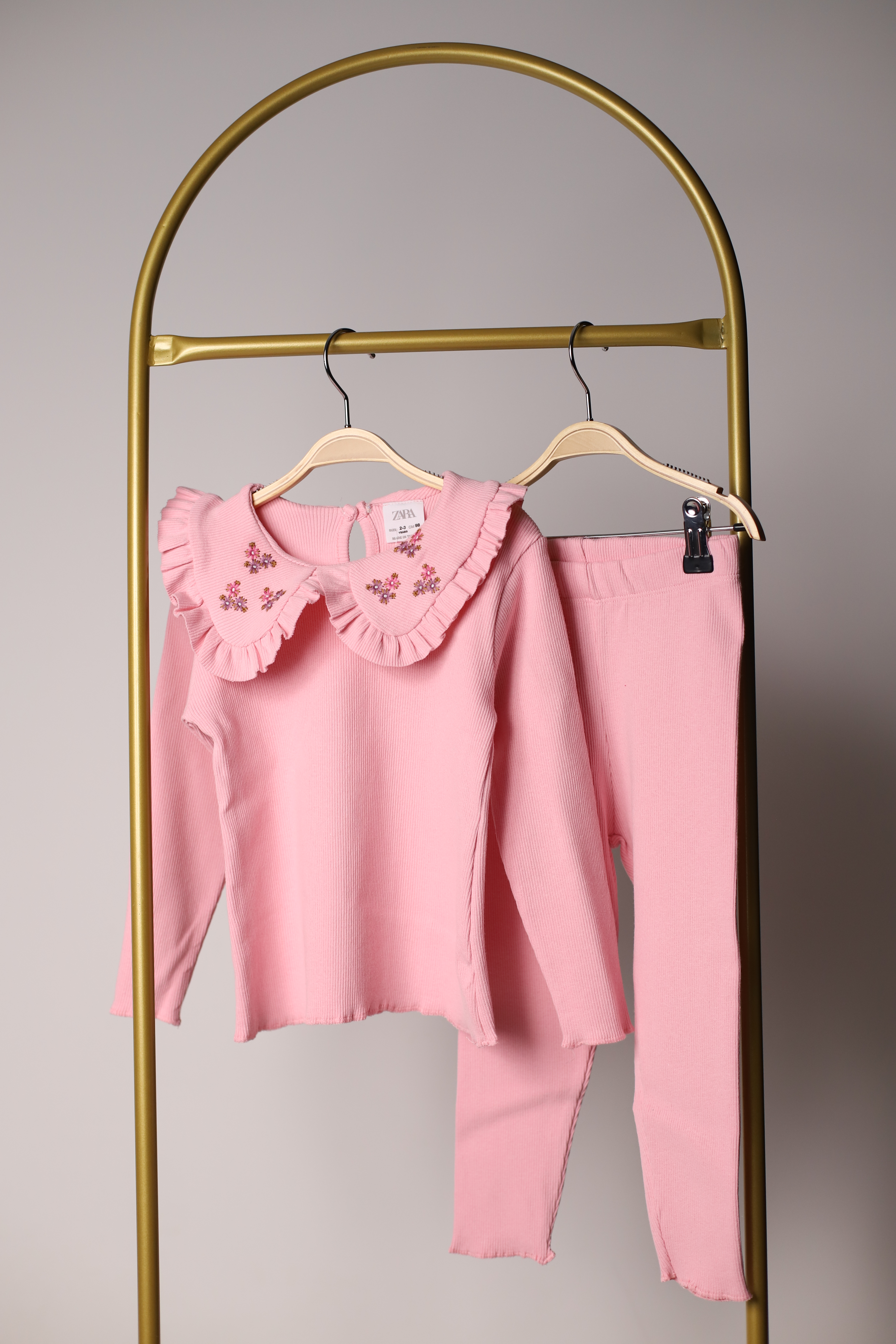Pembe Yaka Detaylı Eşofman Takımı